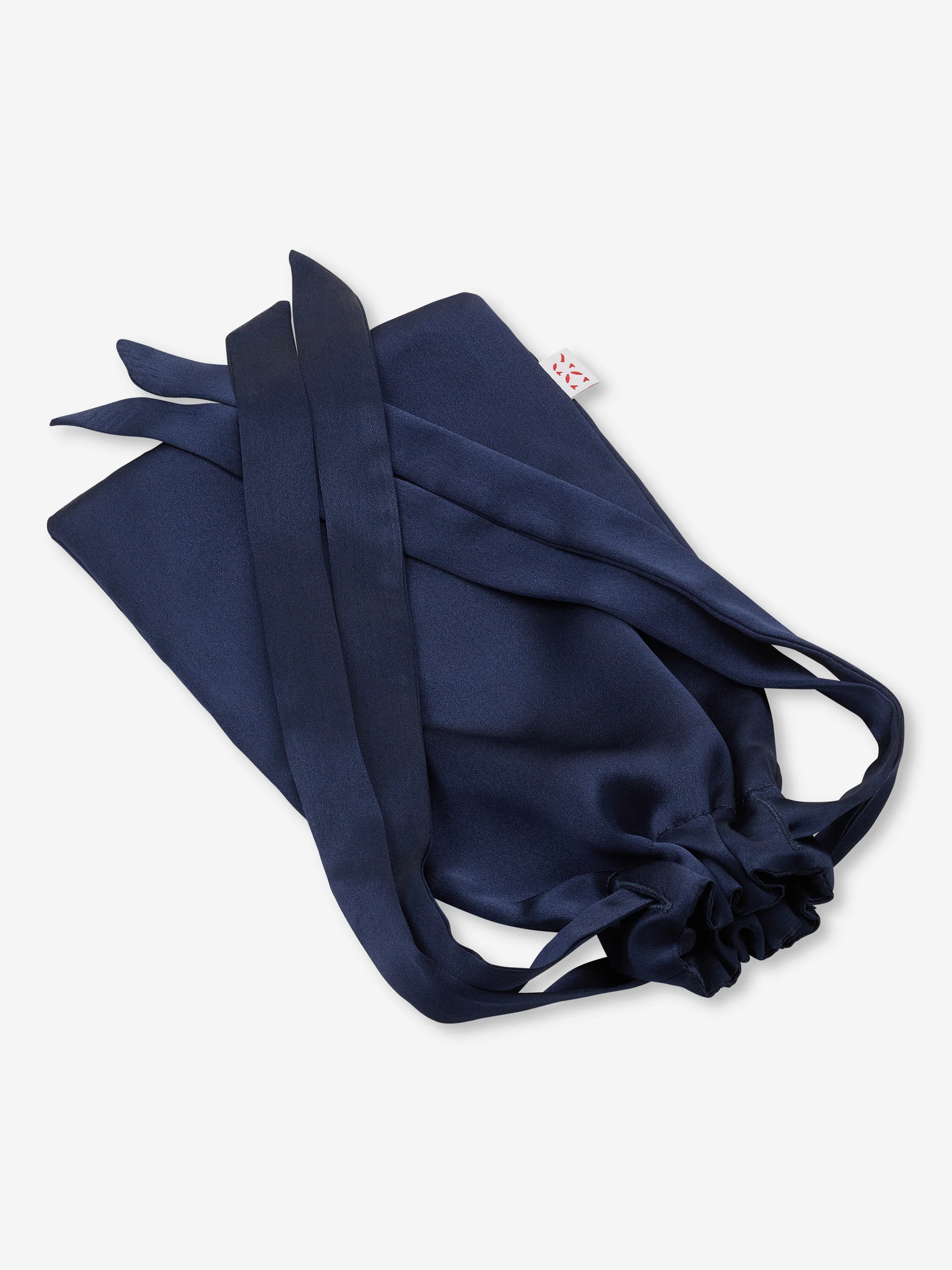 Eye Mask Bailey Silk Satin Navy - Image 9