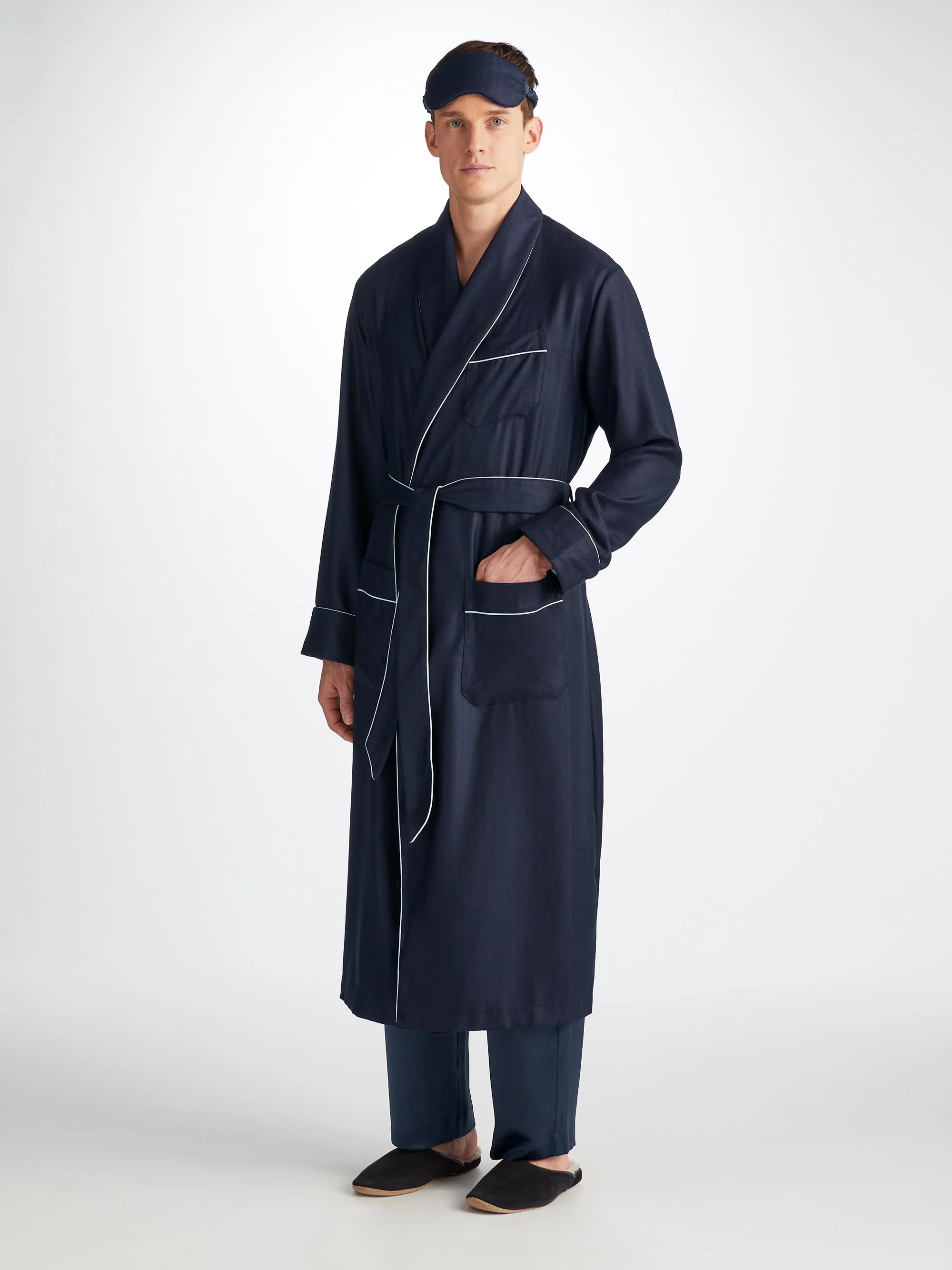 Eye Mask Duke Cashmere Navy - Image 5