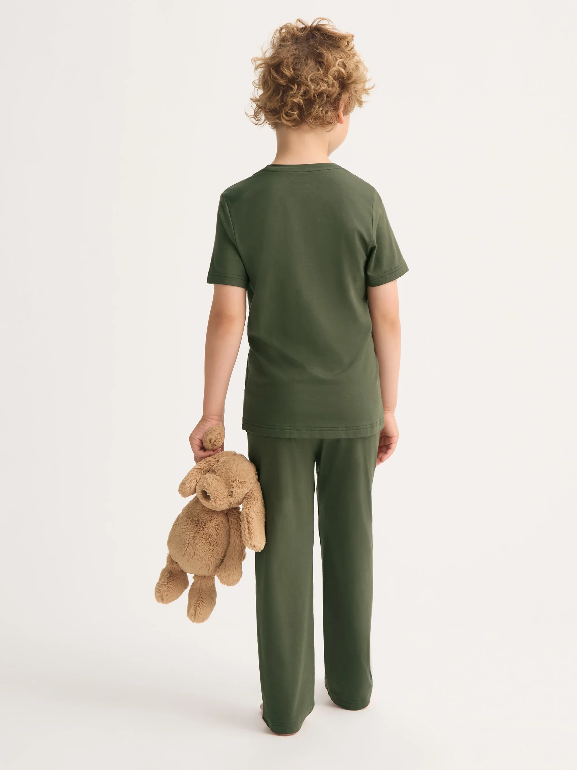 Kids' Lounge Set Basel Micro Modal Stretch Evergreen - Image 4
