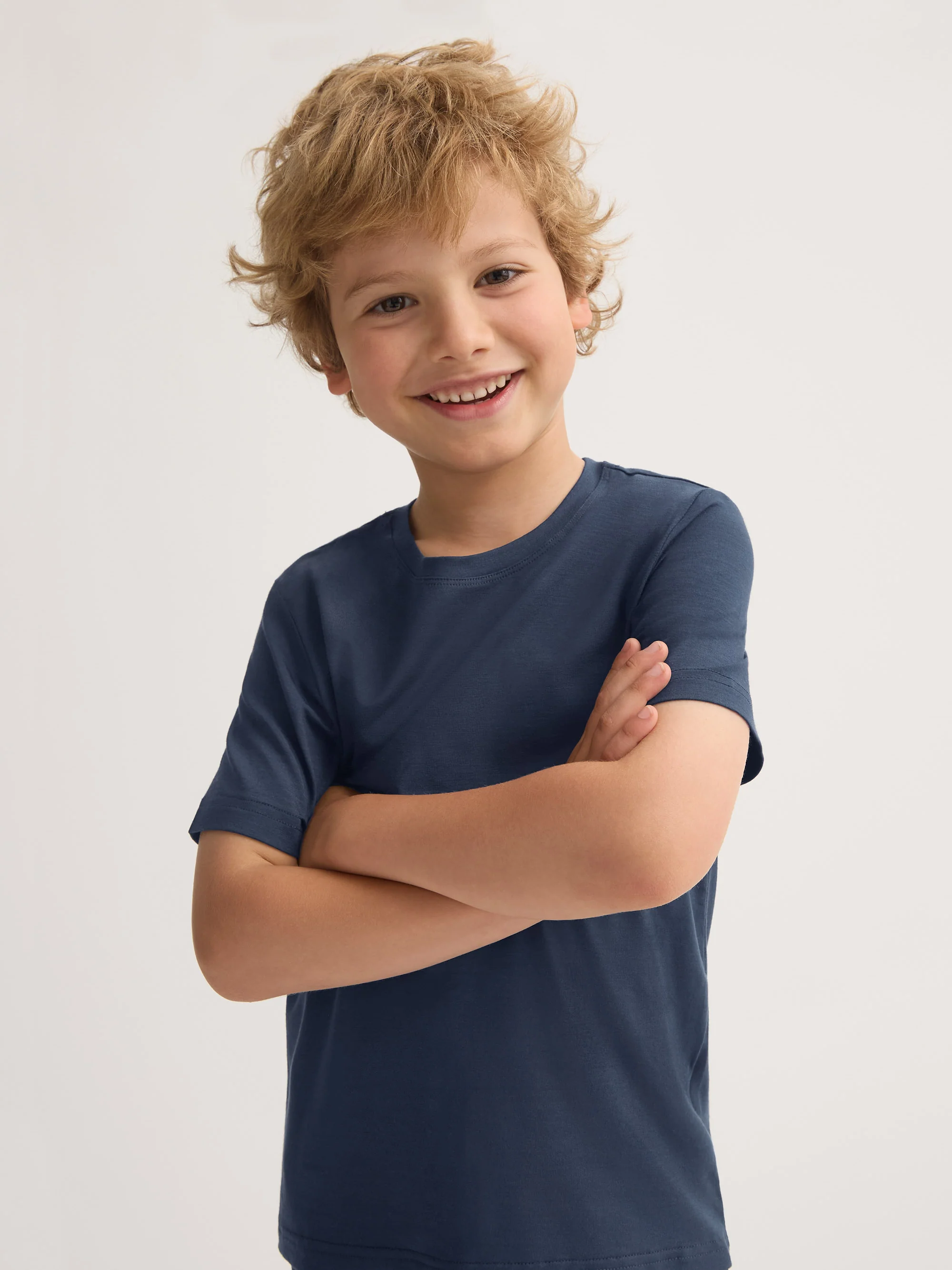 Kids' Lounge Set Basel Micro Modal Stretch Navy - Image 3