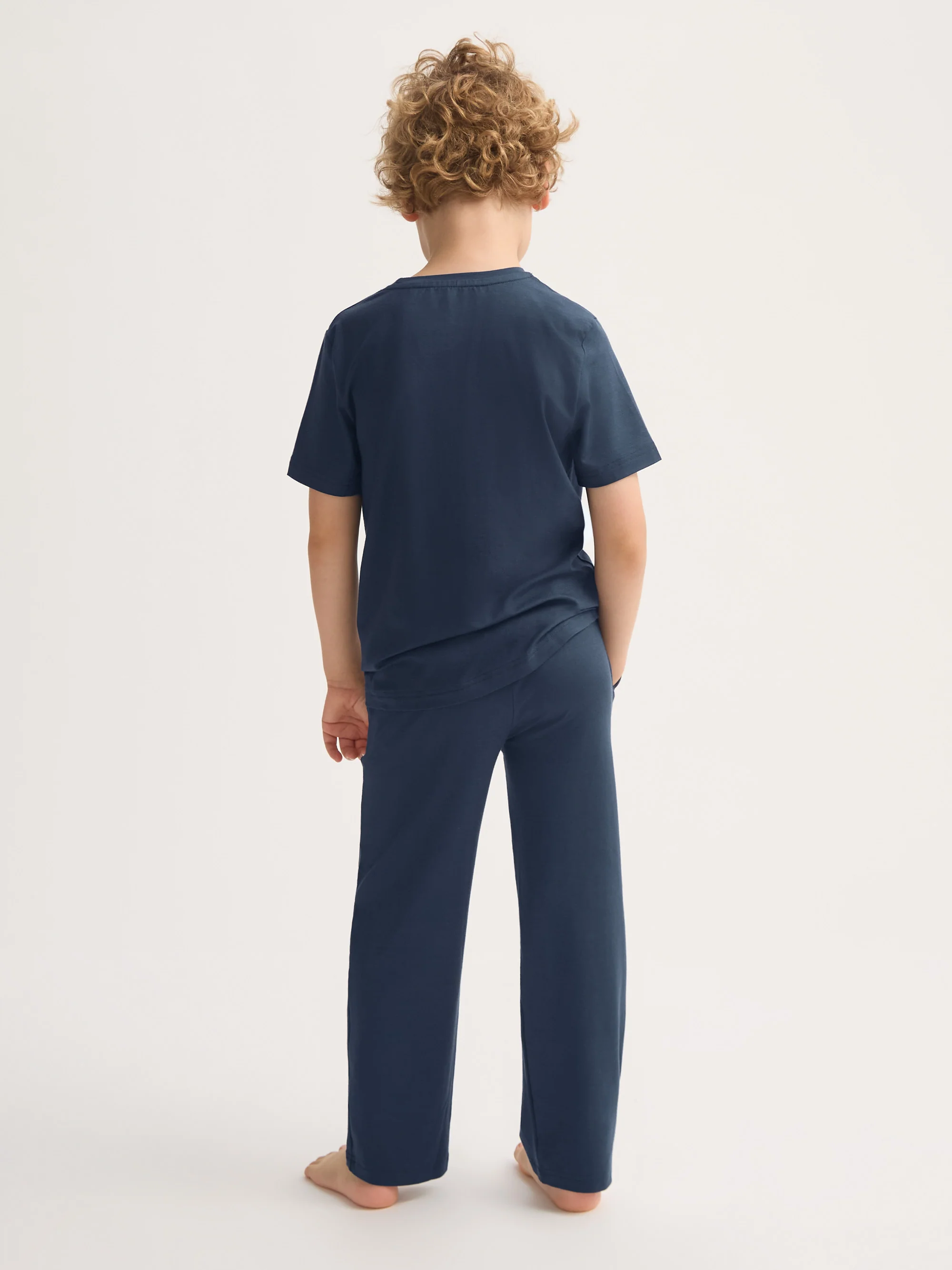 Kids' Lounge Set Basel Micro Modal Stretch Navy - Image 4