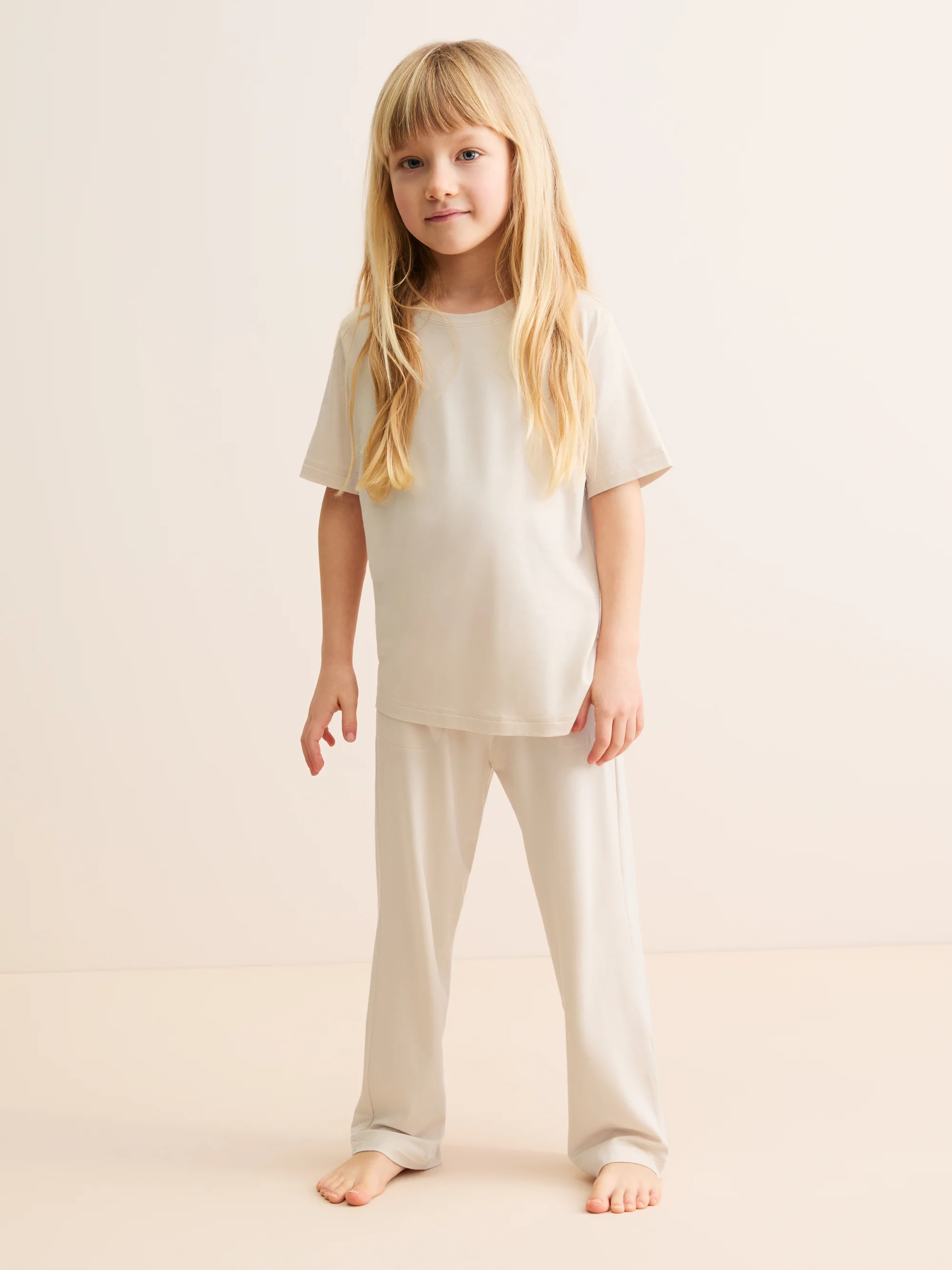 Kids' Lounge Set Lara Micro Modal Stretch Champagne - Image 5
