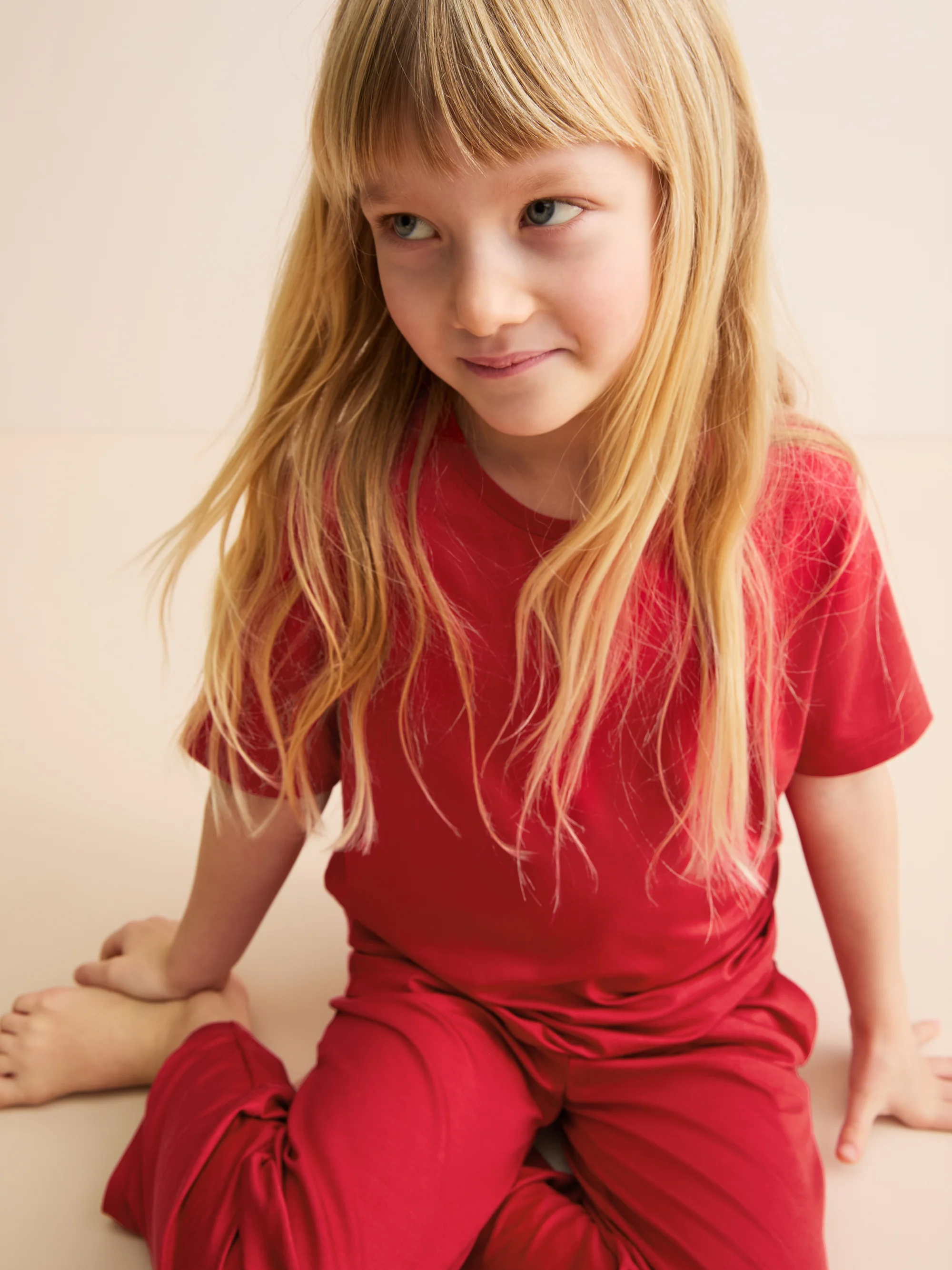 Kids' Lounge Set Lara Micro Modal Stretch Cherry Red