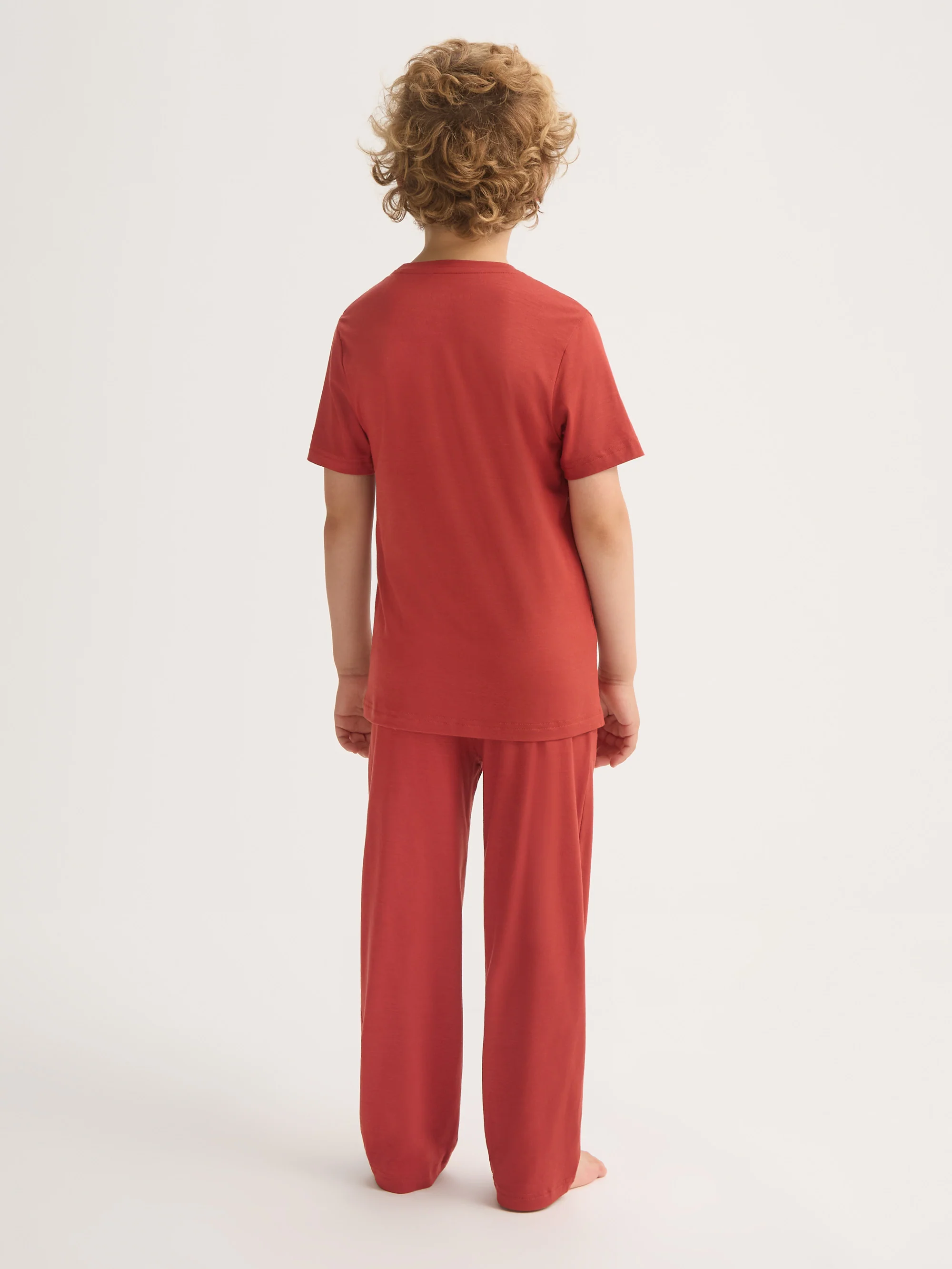 Kids' Lounge Set Lara Micro Modal Stretch Rose Red - Image 4