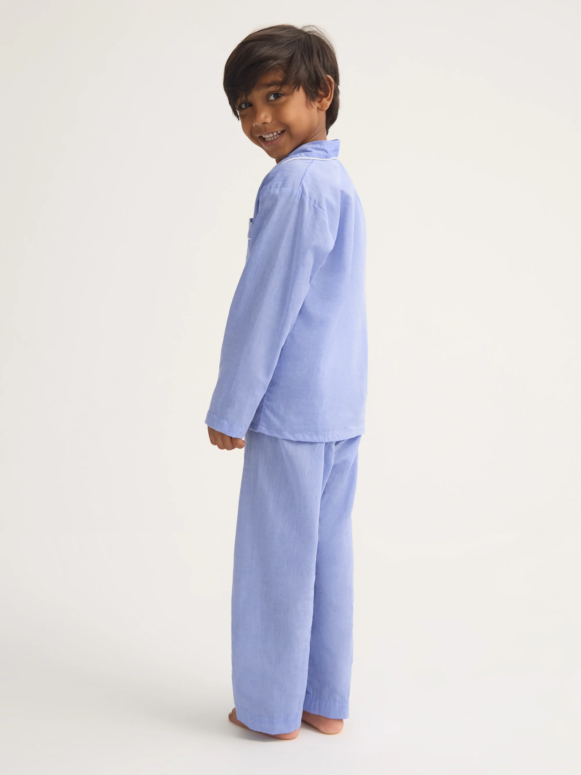 Kids' Pyjamas Amalfi Cotton Batiste Blue - Image 3