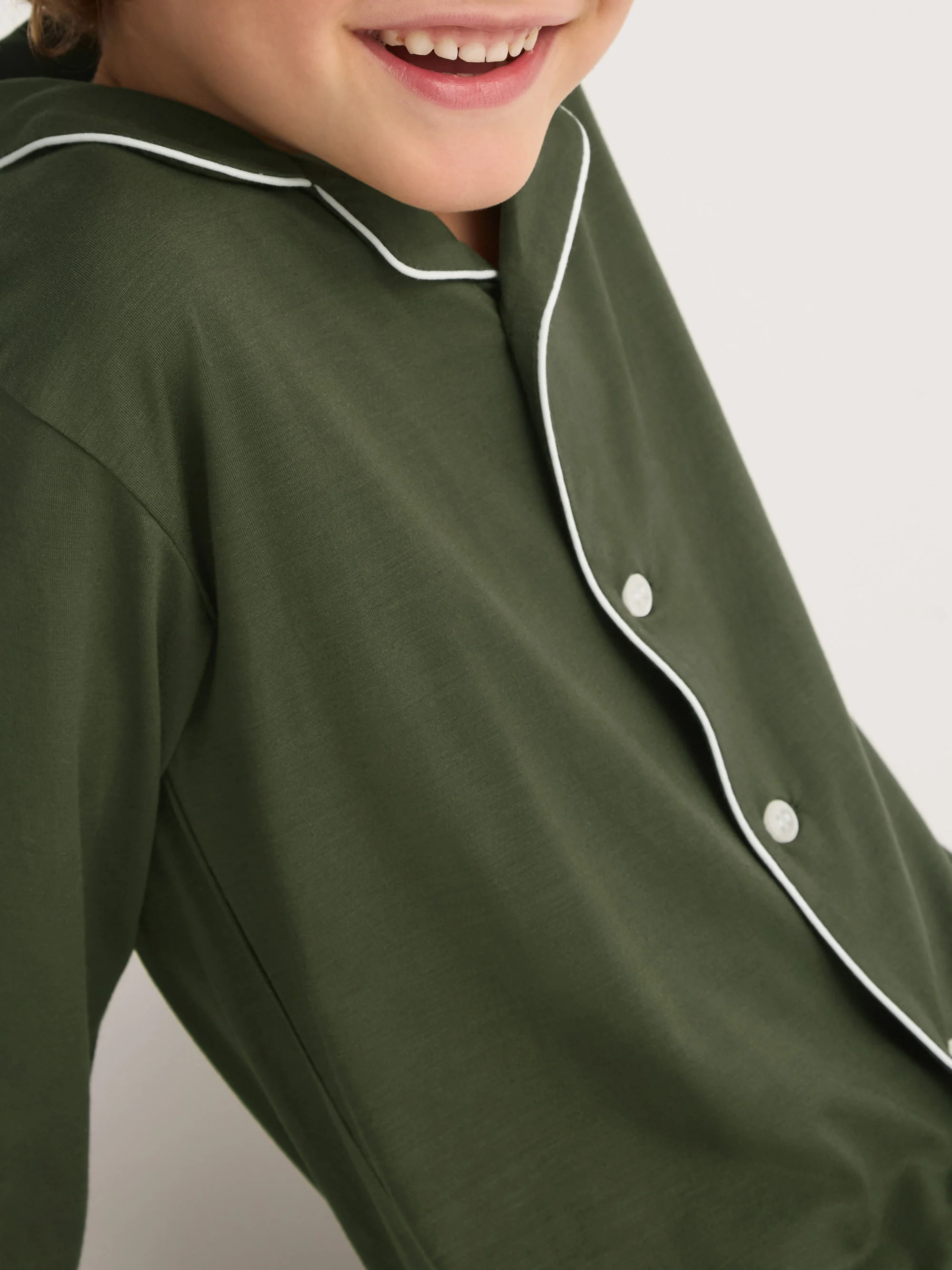 Kids' Pyjamas Basel Micro Modal Stretch Evergreen - Image 3