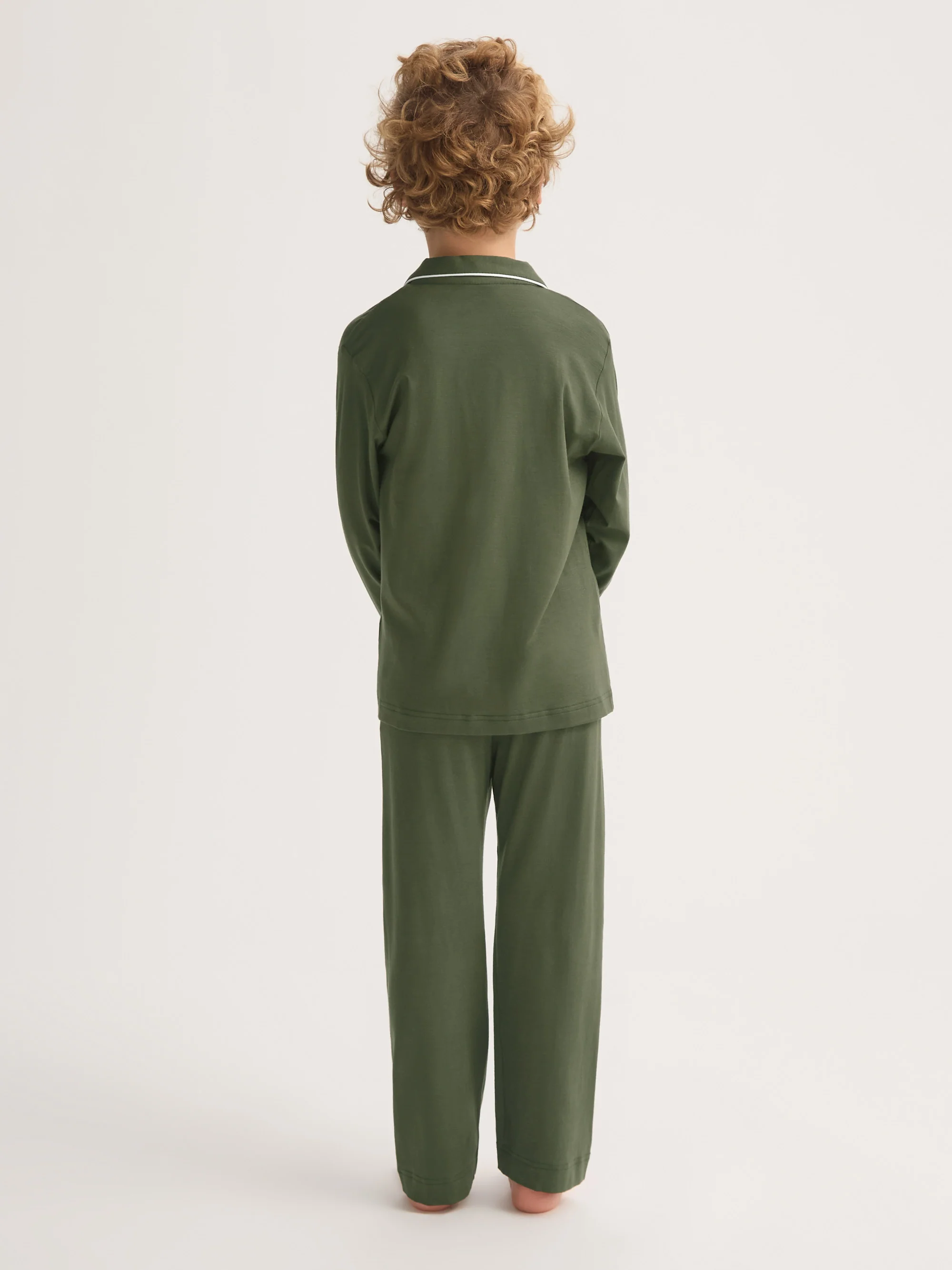 Kids' Pyjamas Basel Micro Modal Stretch Evergreen - Image 4