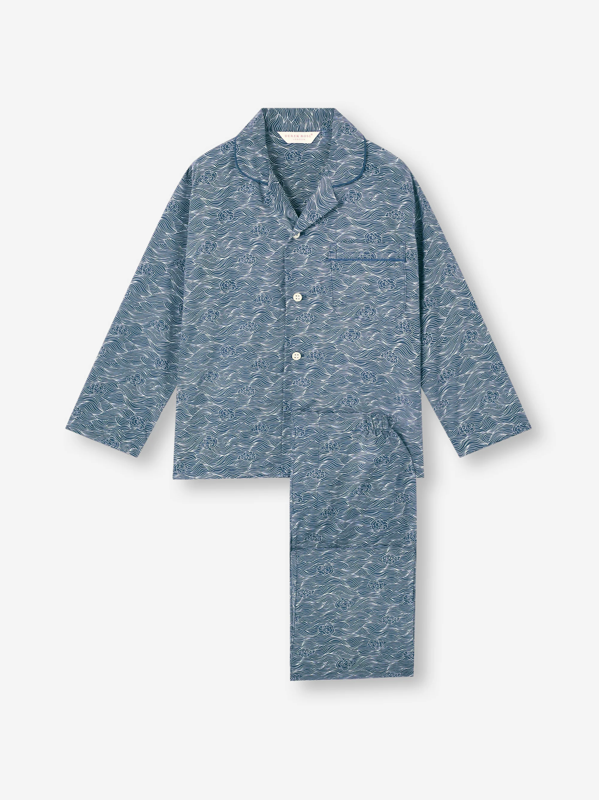 Kids' Pyjamas Cotton Batiste Navy Blue Night Sky Print - Image 4