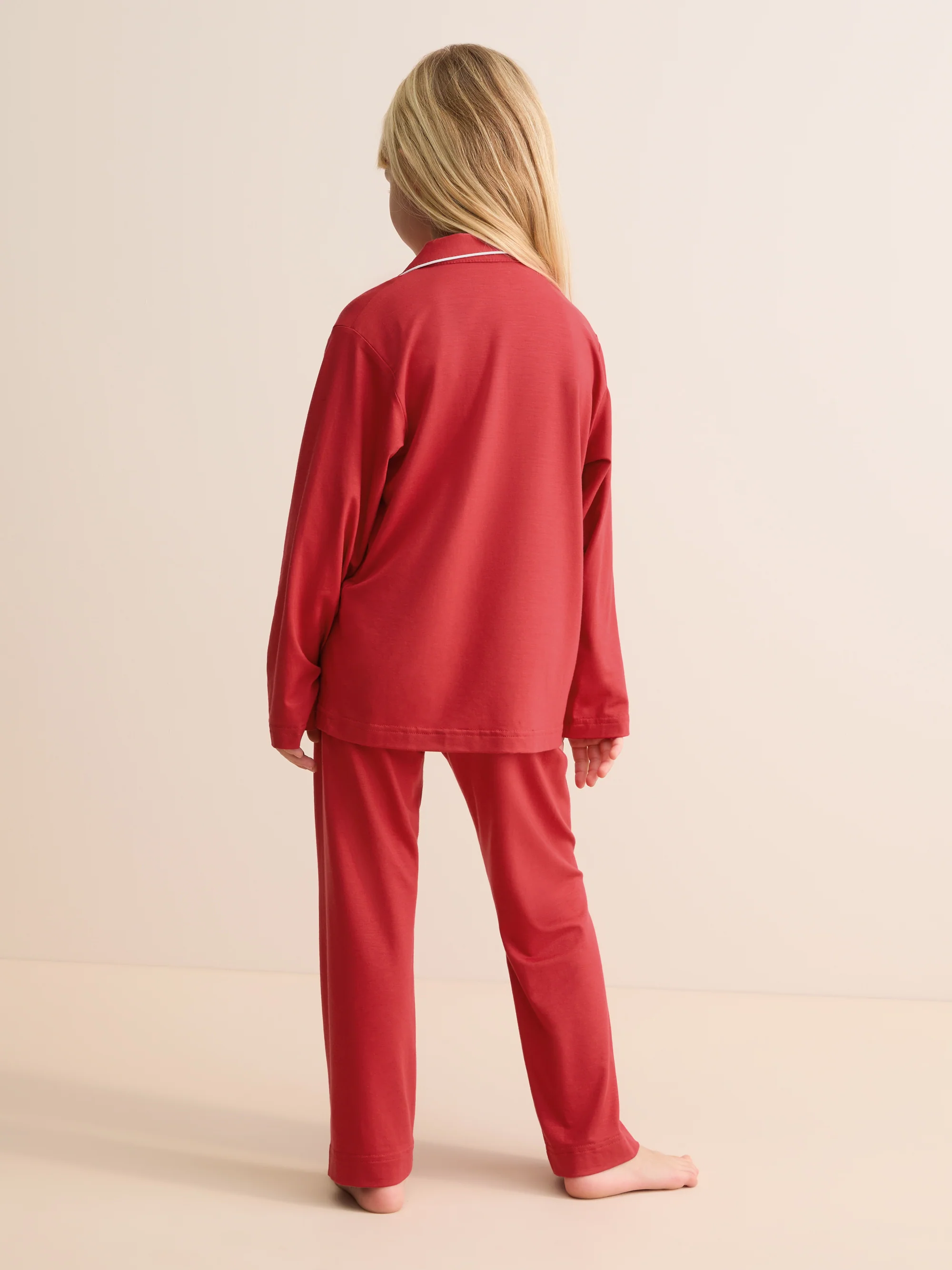 Kids' Pyjamas Lara Micro Modal Stretch Cherry Red - Image 3