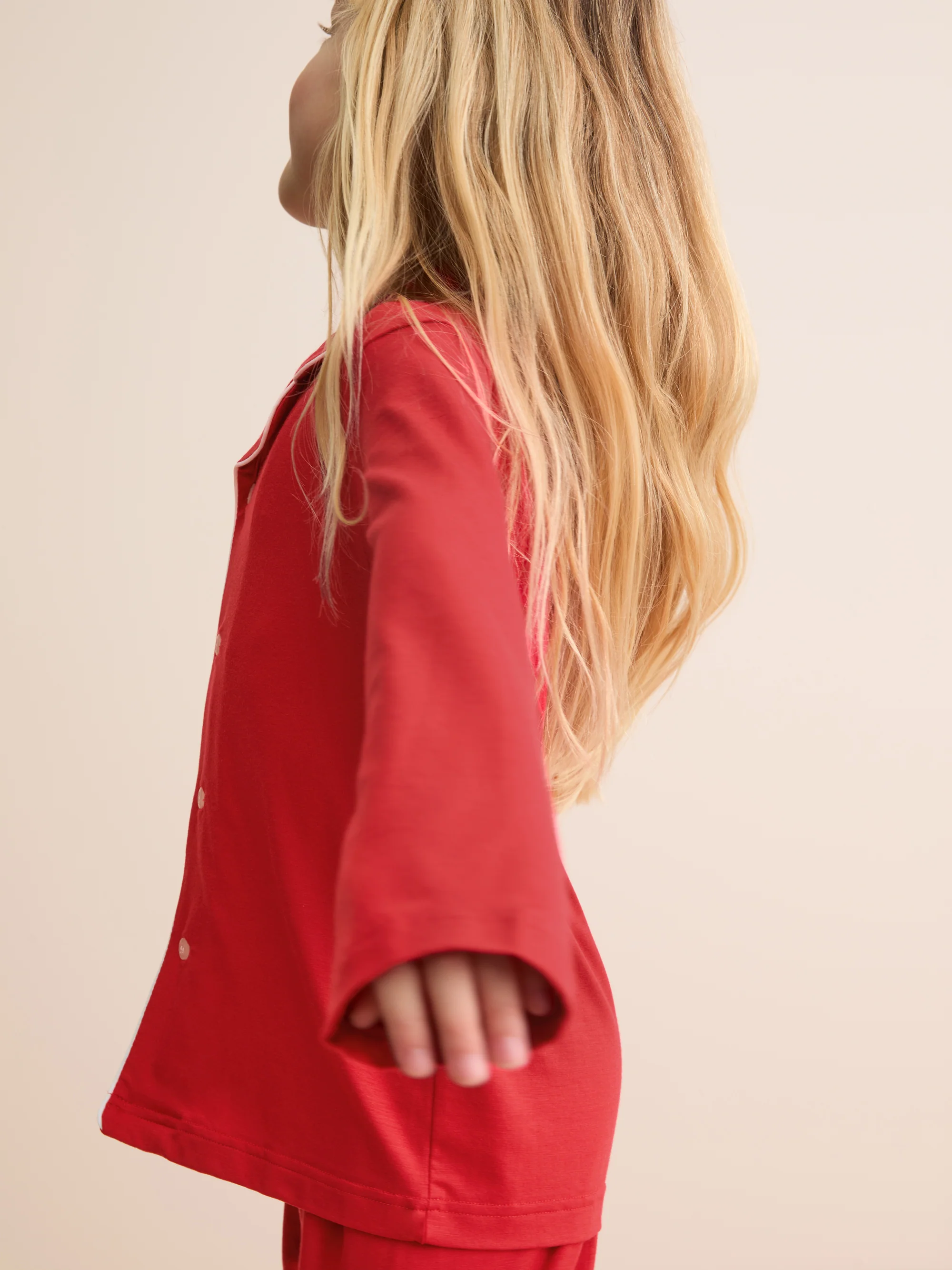 Kids' Pyjamas Lara Micro Modal Stretch Cherry Red - Image 4