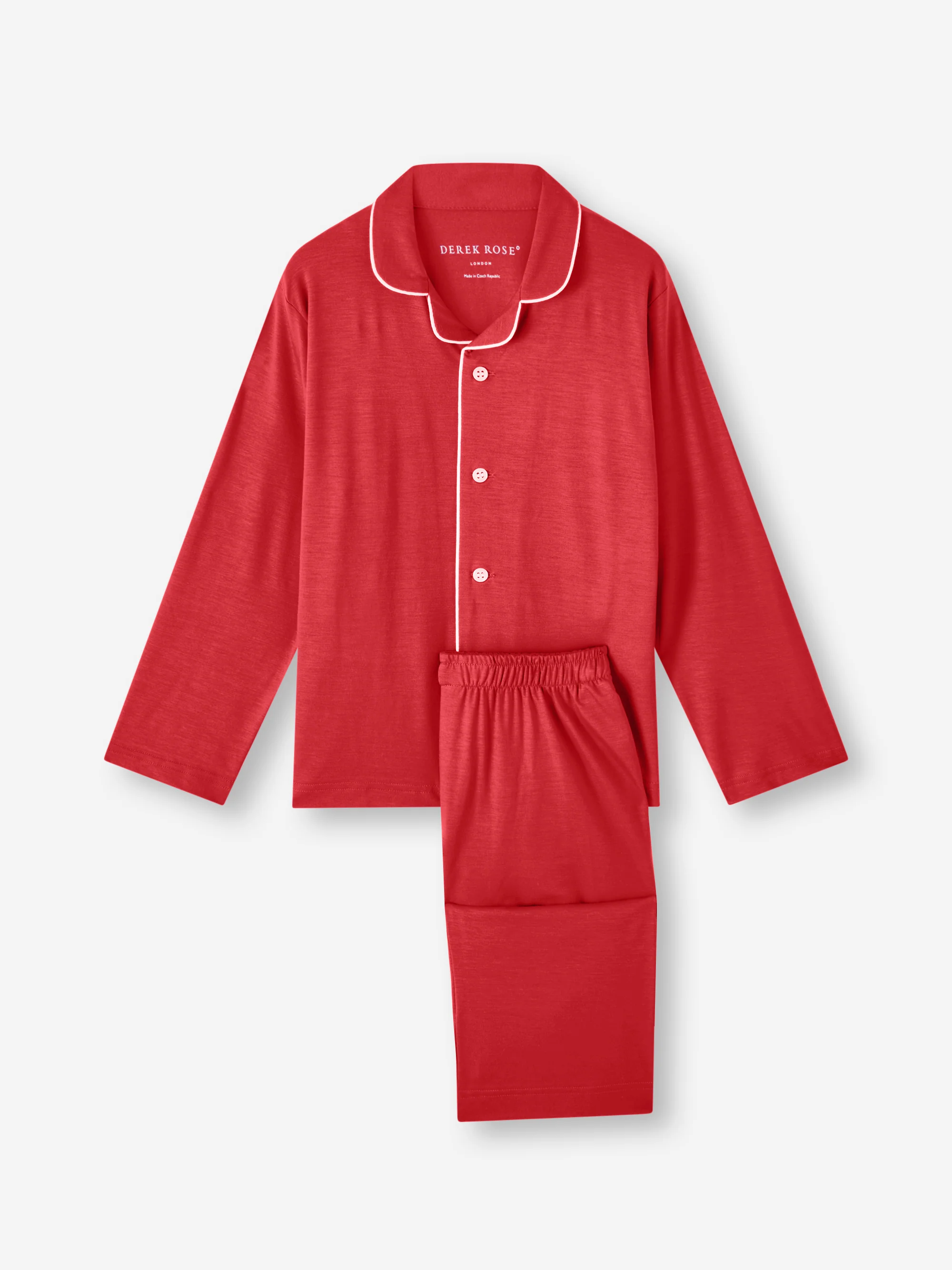 Kids' Pyjamas Lara Micro Modal Stretch Cherry Red - Image 5