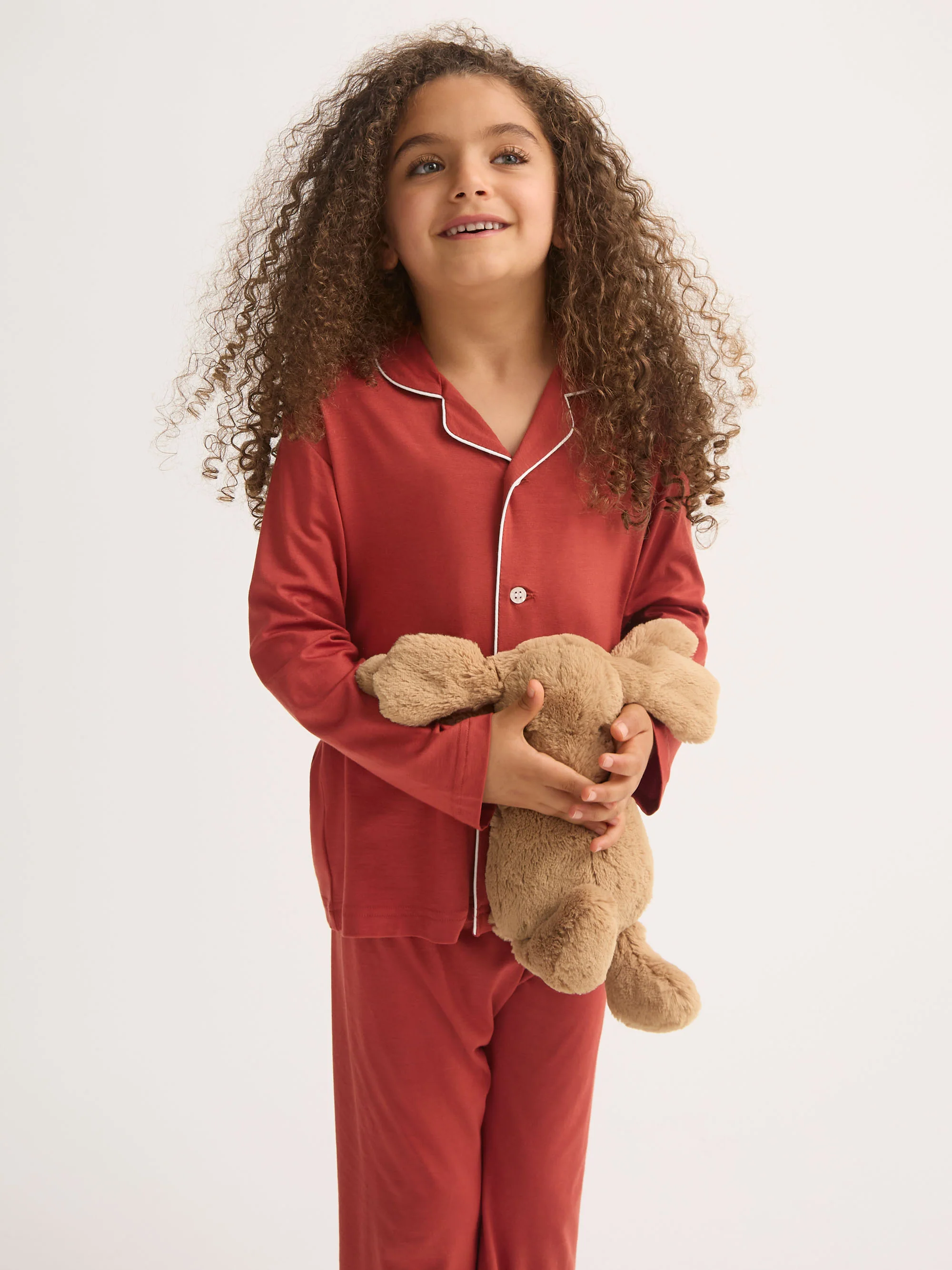 Kids' Pyjamas Lara Micro Modal Stretch Rose Red - Image 3