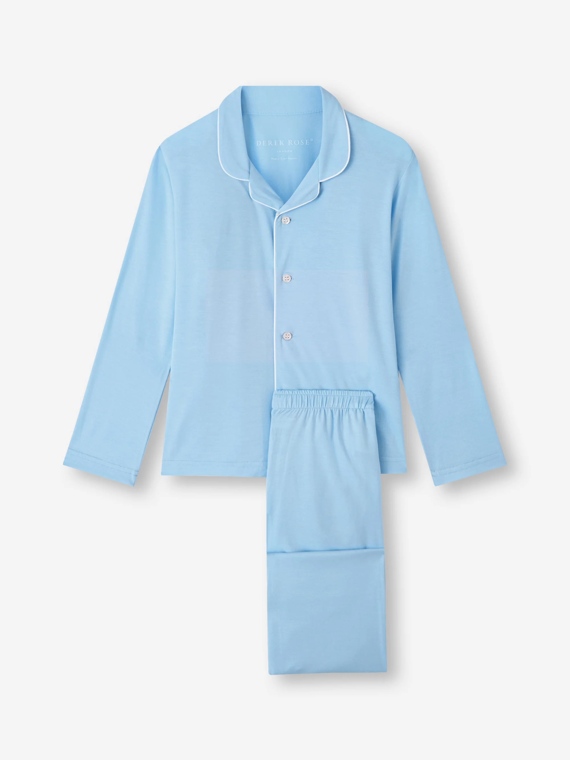 Kids' Pyjamas Lara Micro Modal Stretch Sky Blue - Image 5
