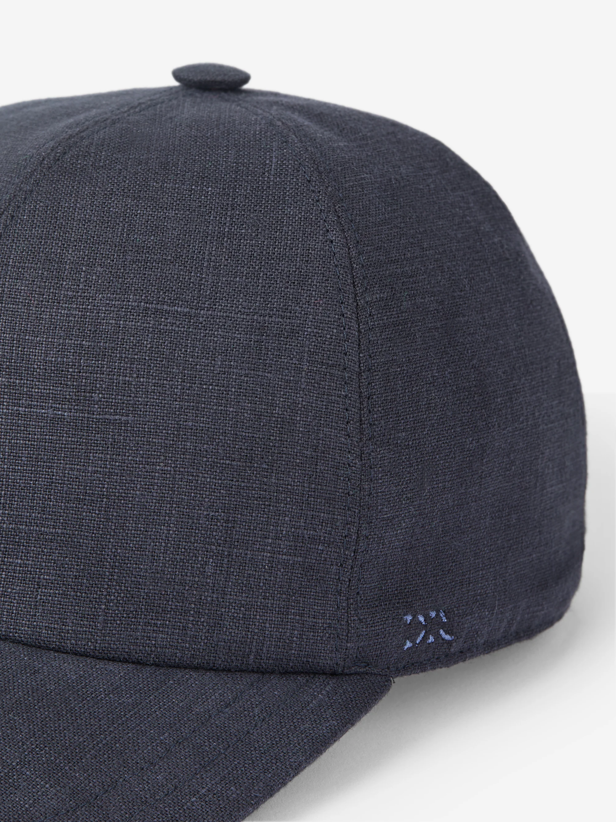 Linen Cap Vienna Navy Blue - Image 7