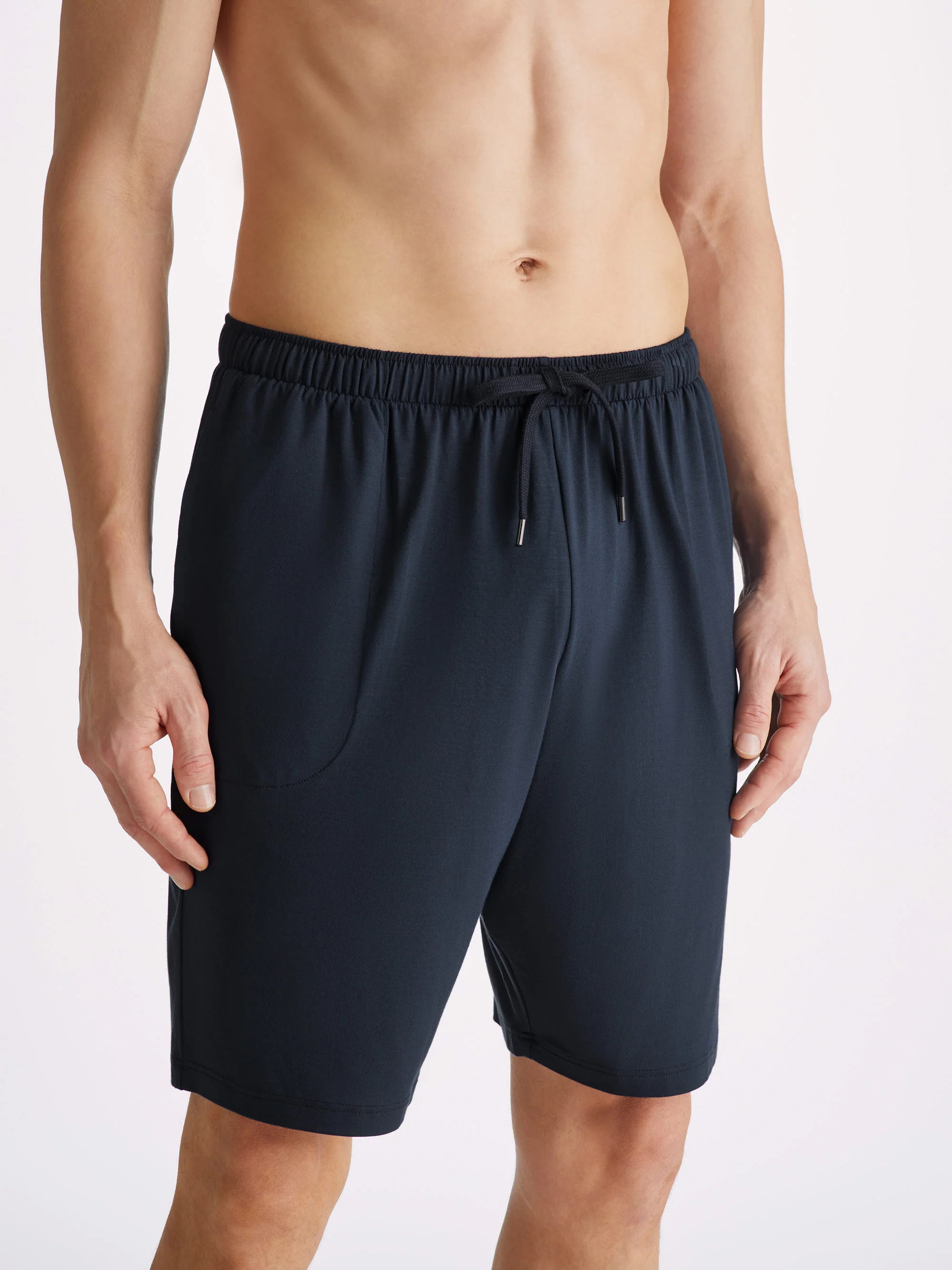 Men's Basel T-Shirt And Lounge Shorts Navy Set - Image 3