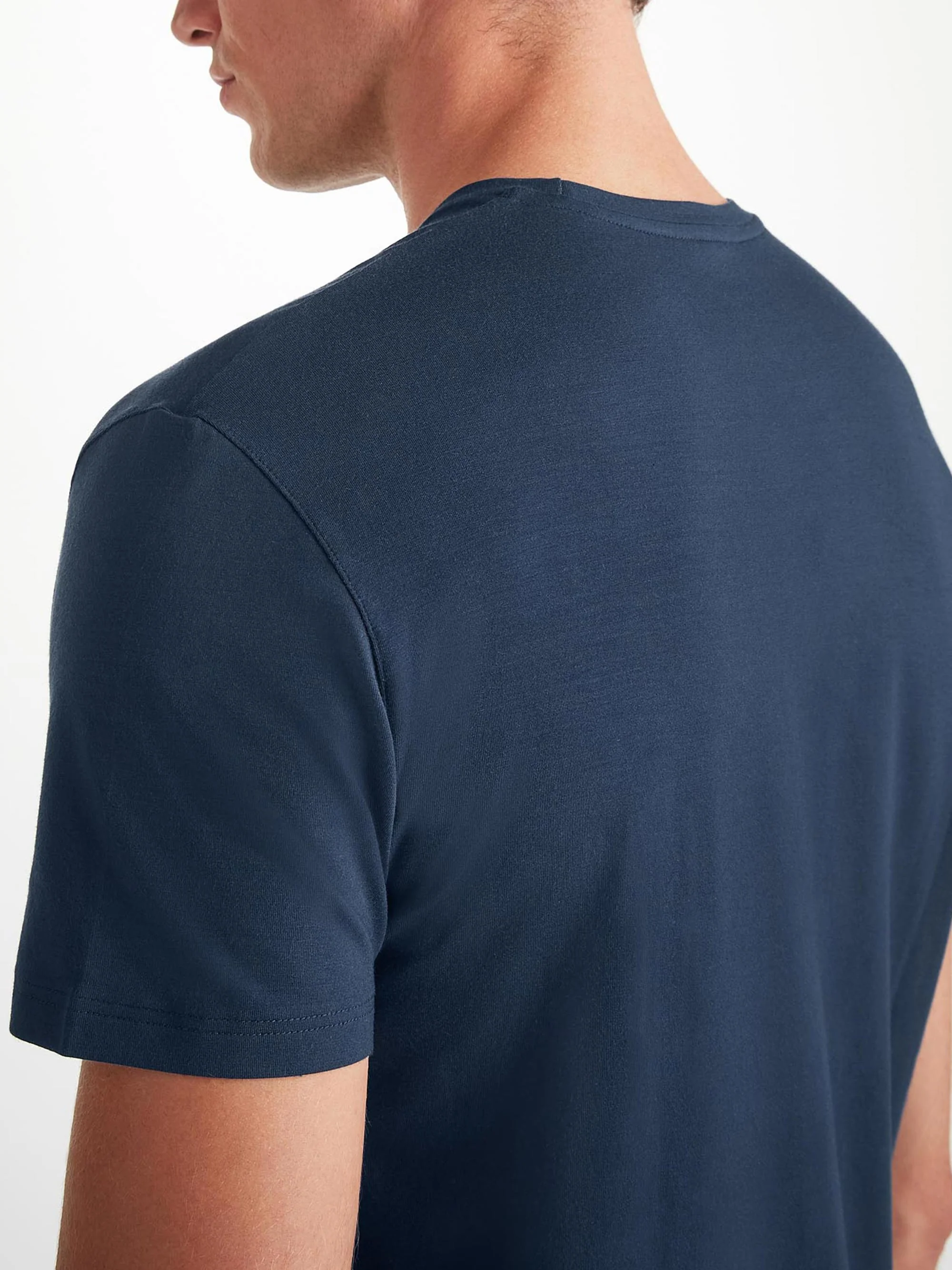 Men's Basel T-Shirt And Lounge Shorts Navy Set - Image 6
