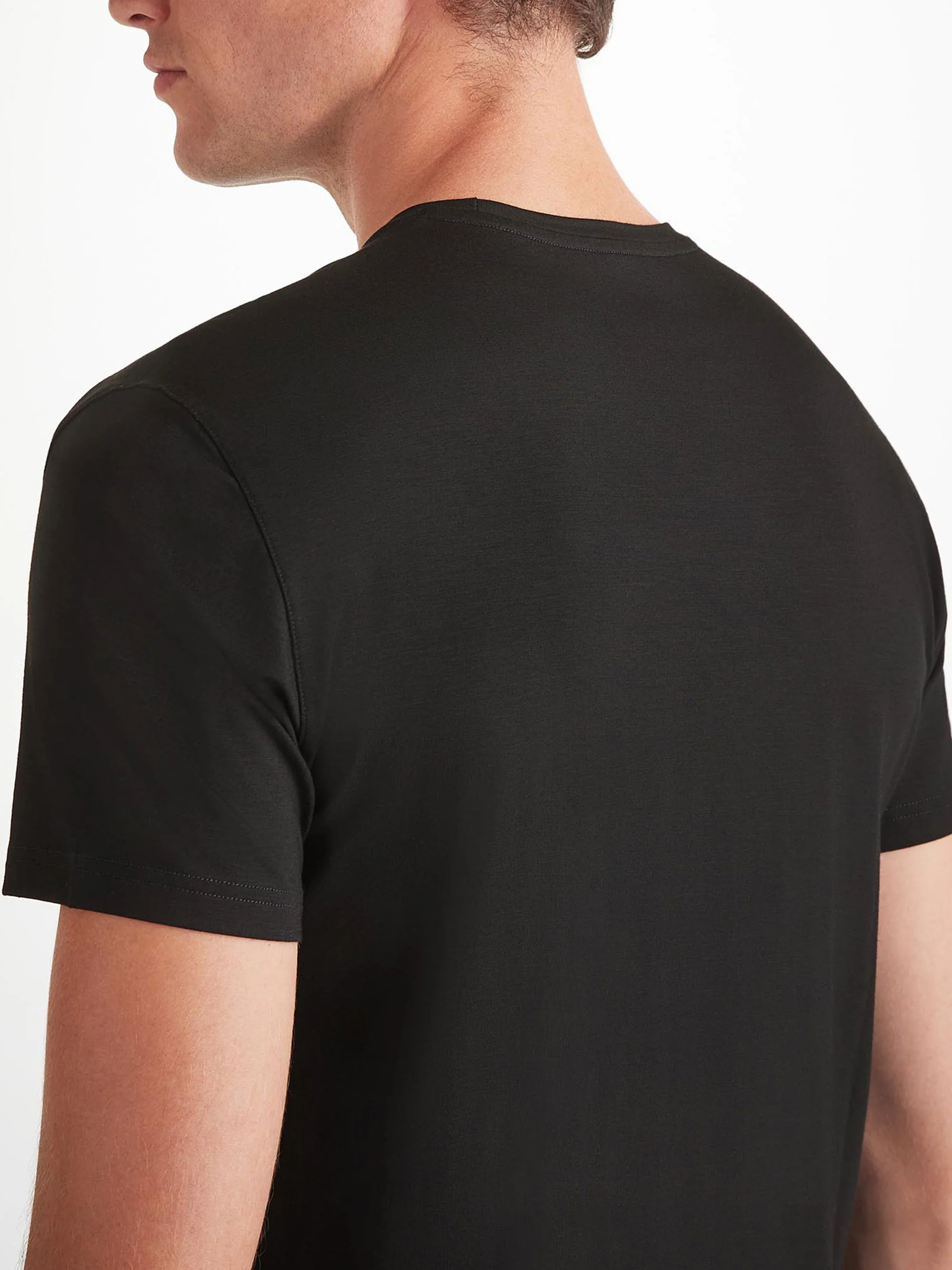 Men's Basel T-Shirt and Lounge Shorts Black Set - Image 5