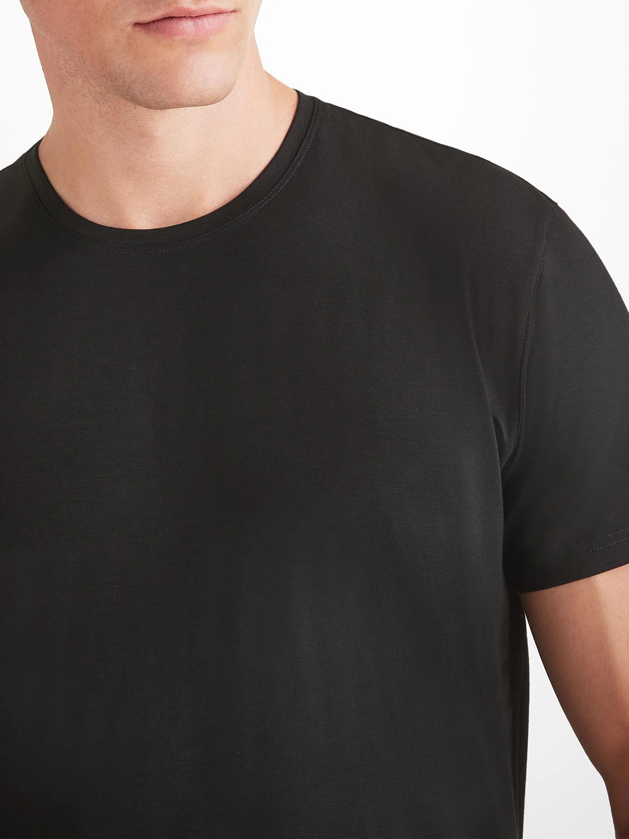 Men's Basel T-Shirt and Lounge Shorts Black Set - Image 7