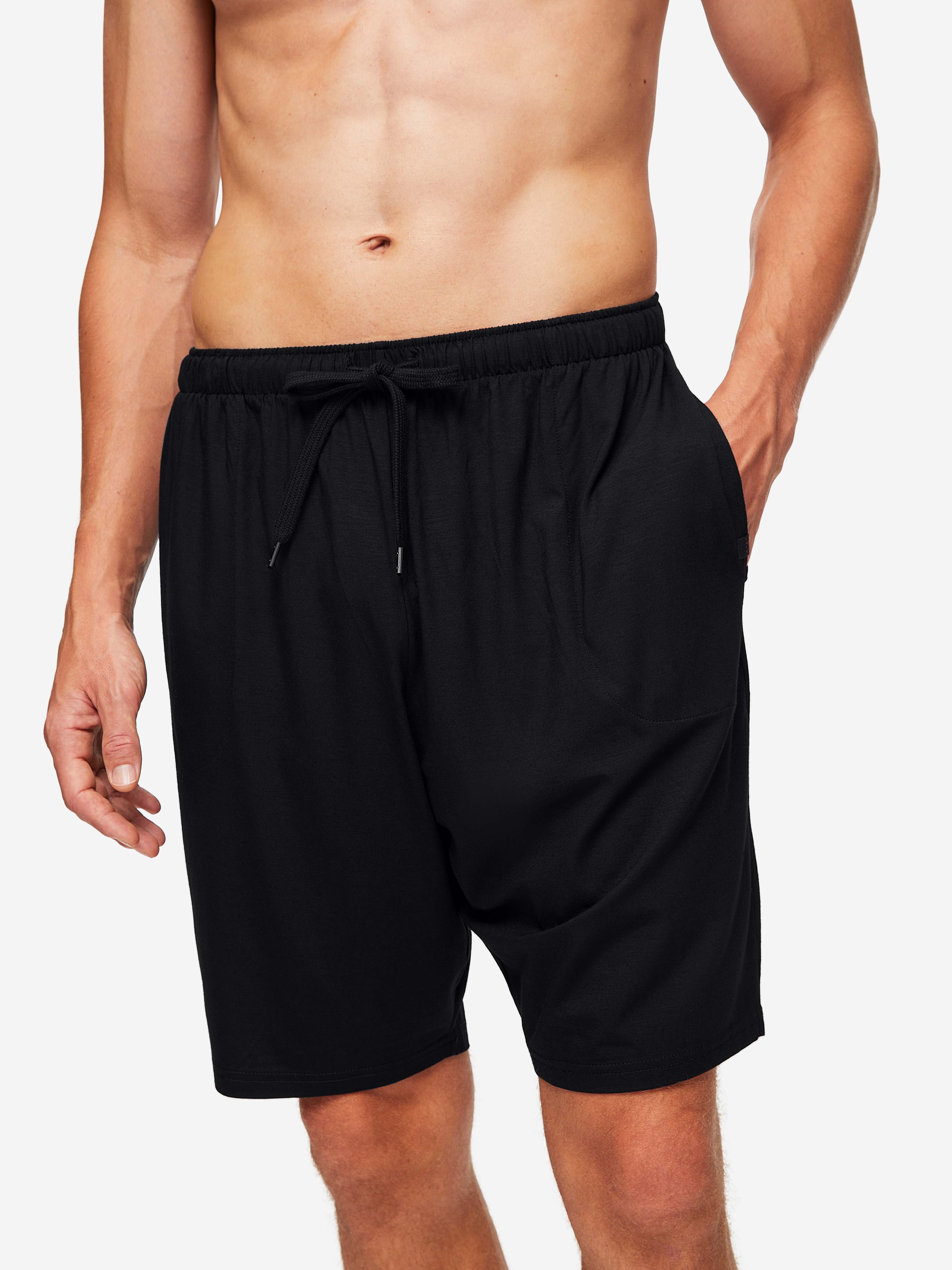 Men's Basel T-Shirt and Lounge Shorts Black Set - Image 8
