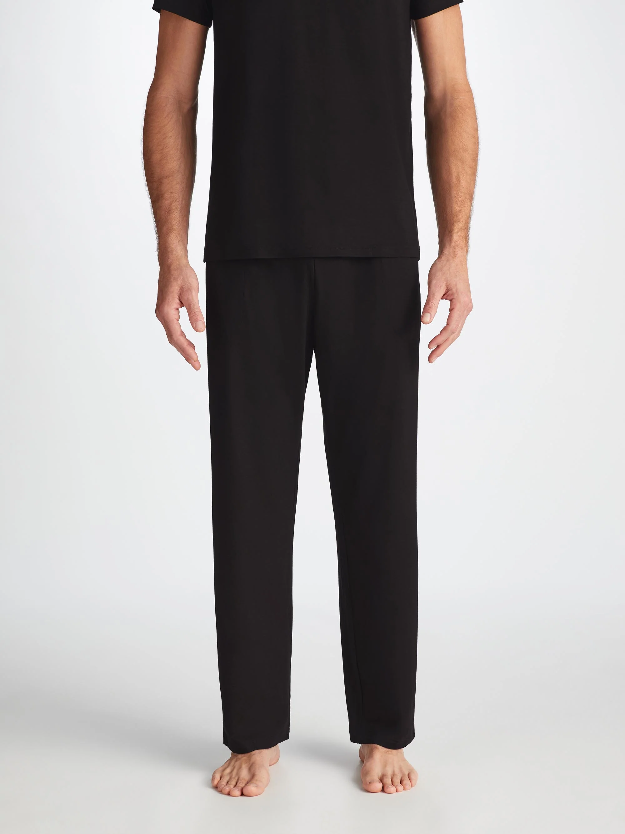 Men's Basel T-Shirt and Lounge Trousers Black Set - Image 6
