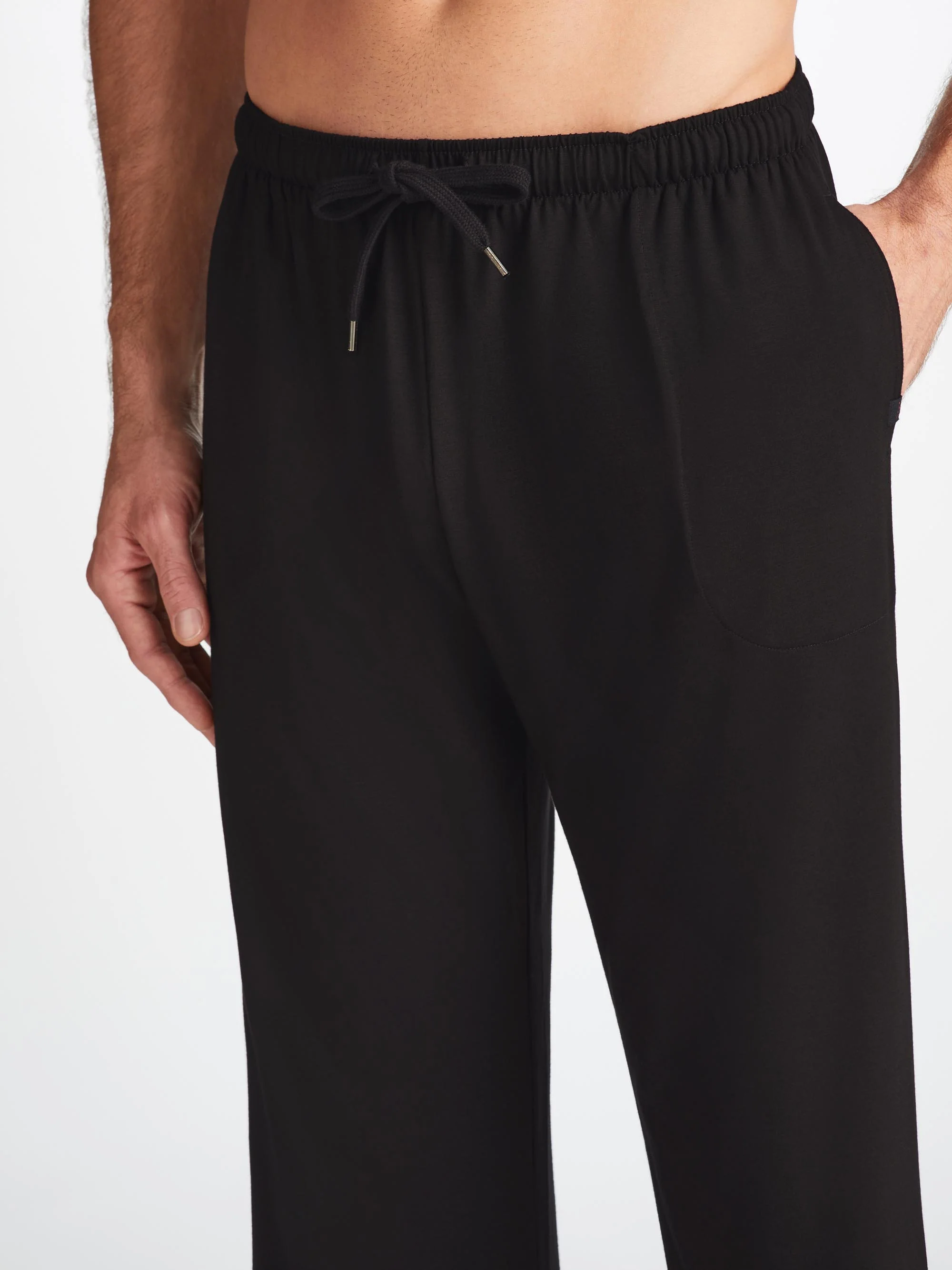 Men's Basel T-Shirt and Lounge Trousers Black Set - Image 7