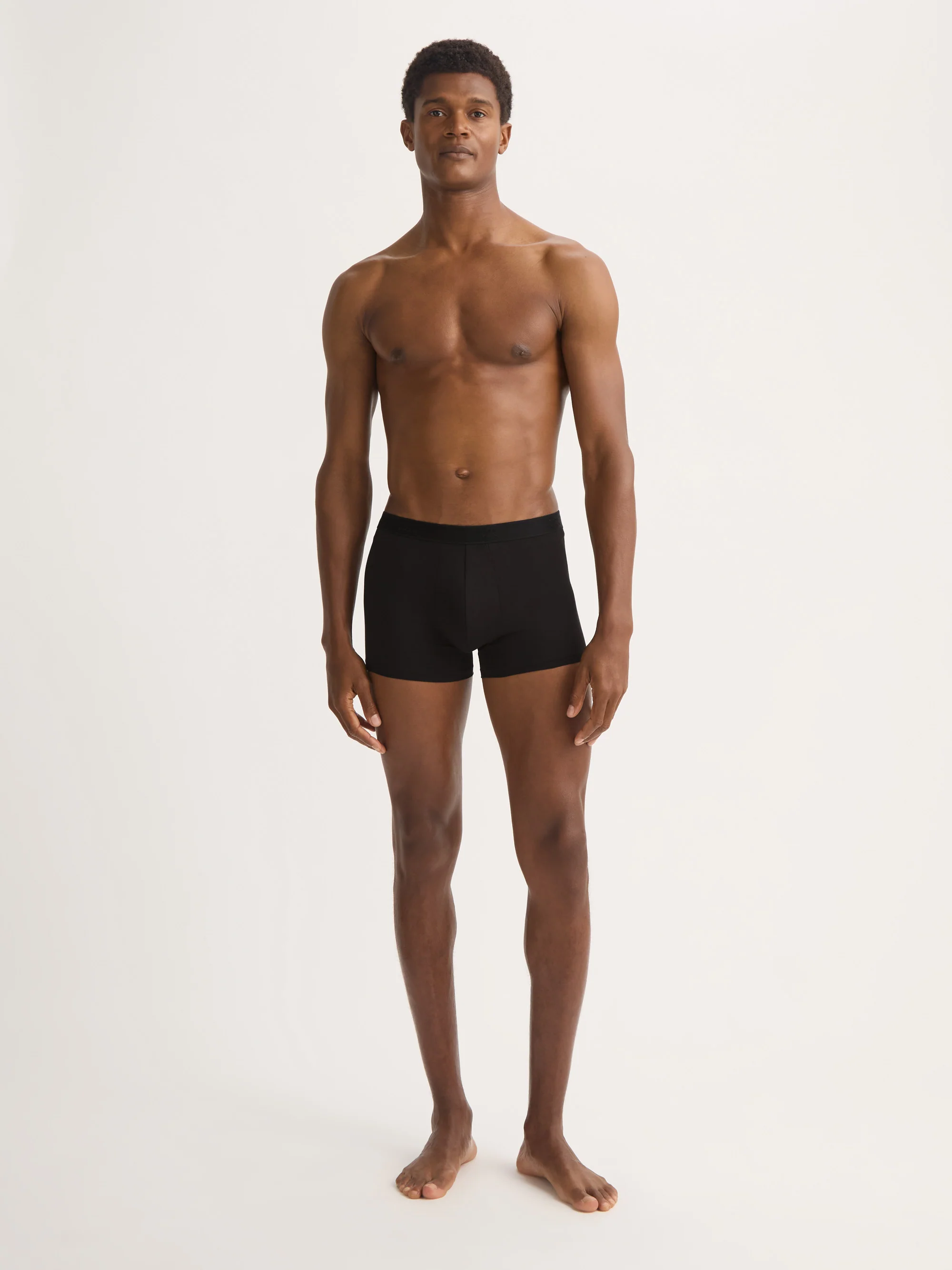 Men's Boxer Briefs Jack Pima Cotton Stretch Black - Image 3