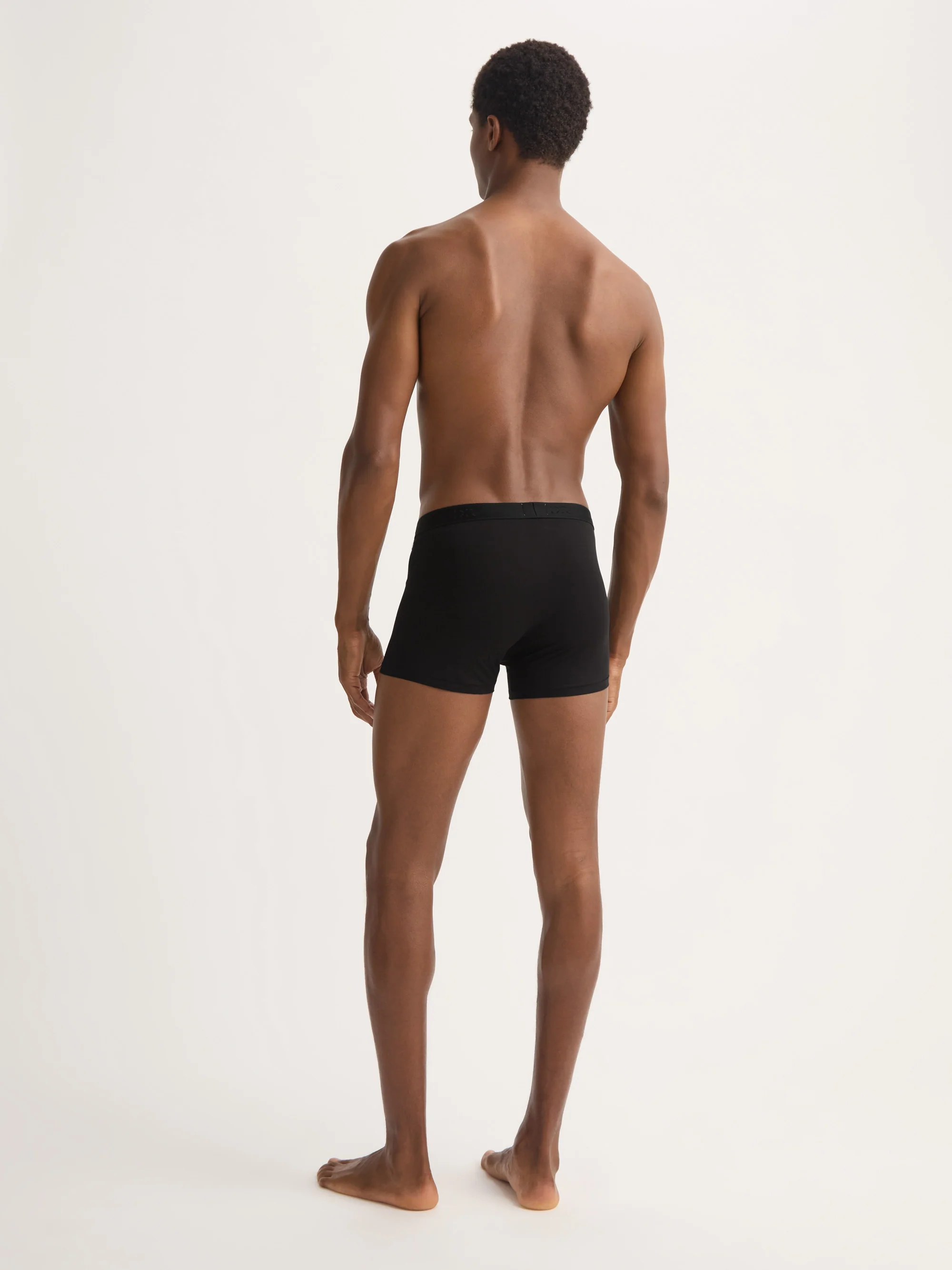 Men's Boxer Briefs Jack Pima Cotton Stretch Black - Image 4