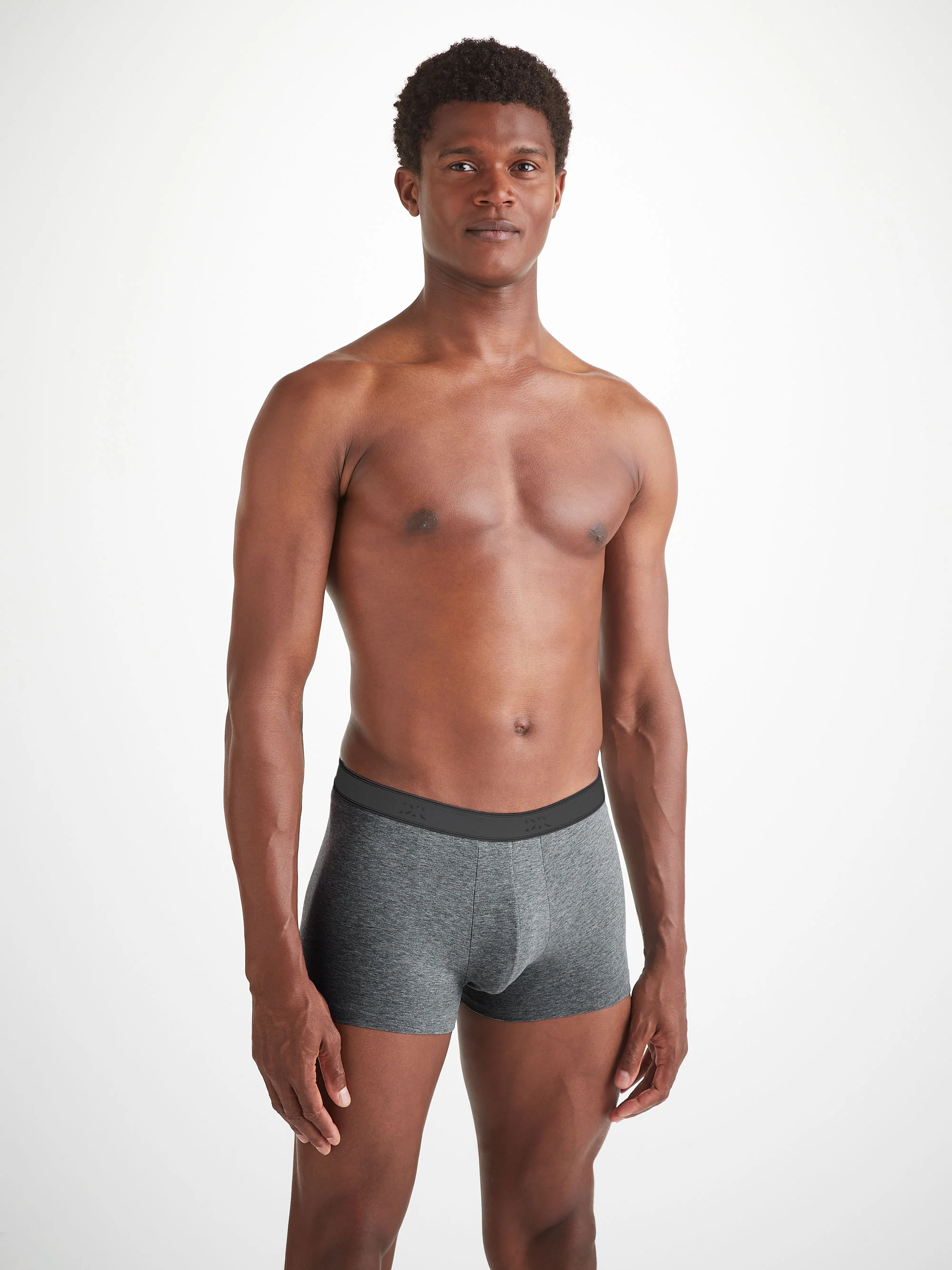 Men's Boxer Briefs Jack Pima Cotton Stretch Charcoal - Image 2