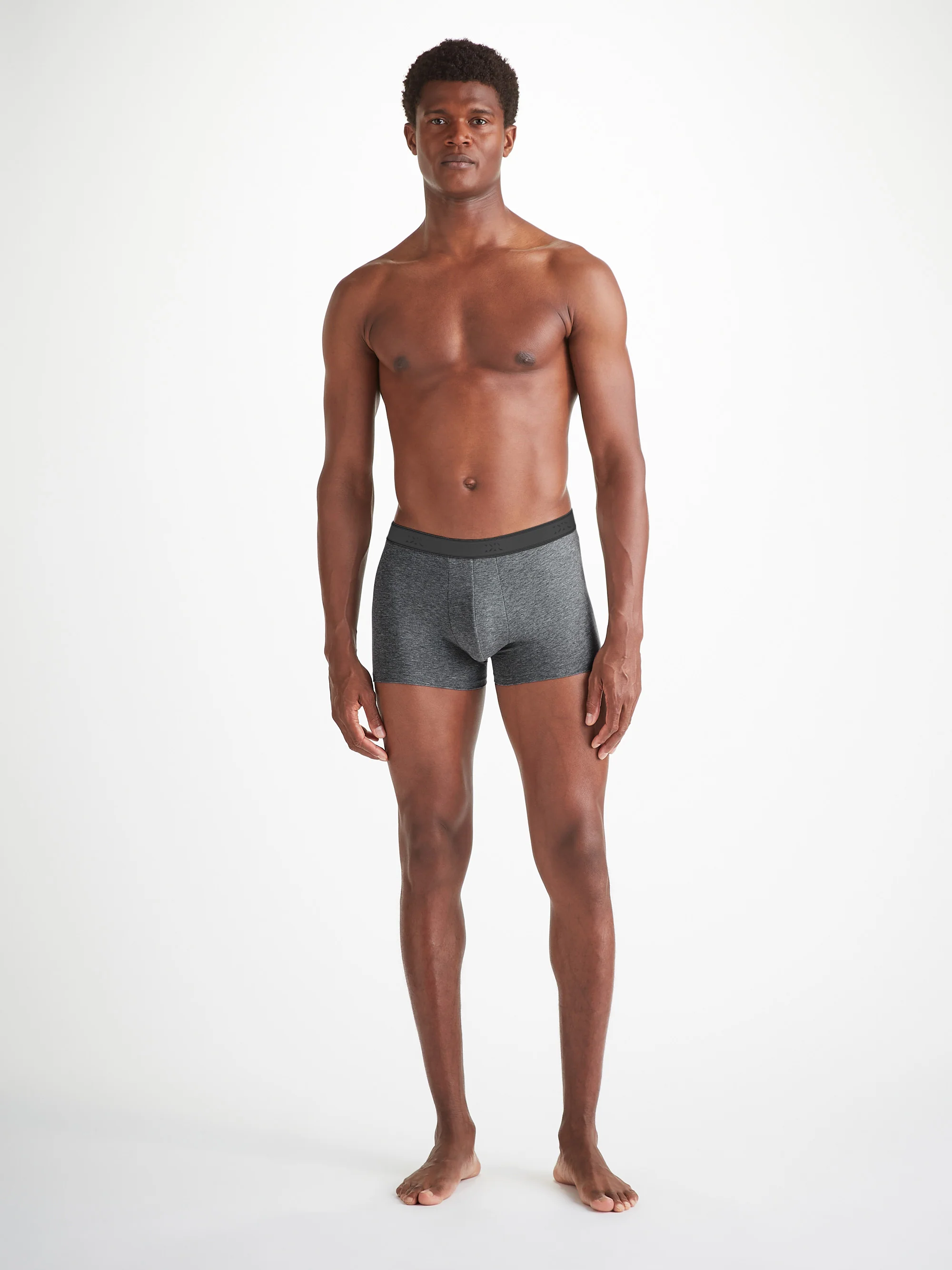 Men's Boxer Briefs Jack Pima Cotton Stretch Charcoal - Image 4