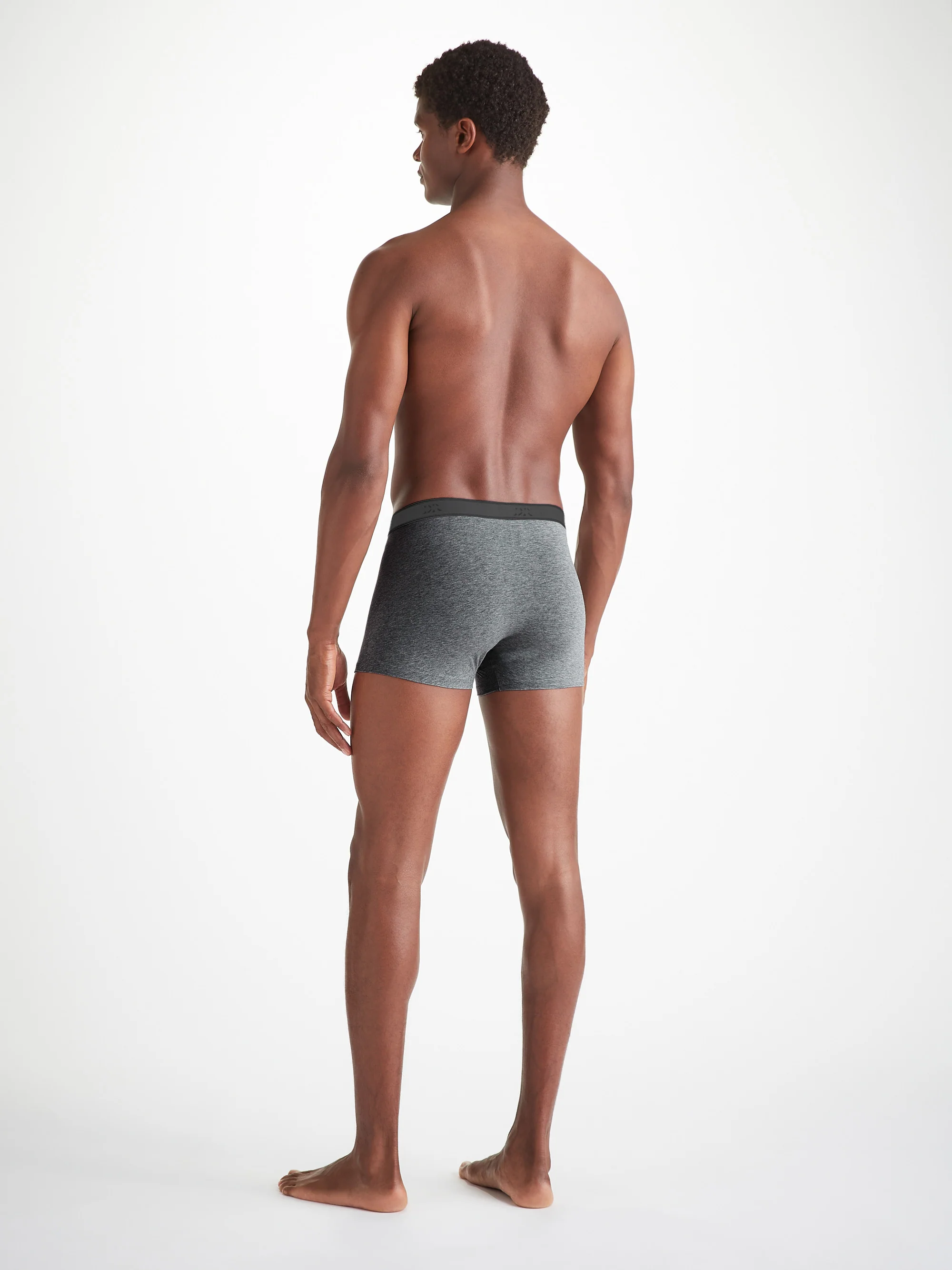 Men's Boxer Briefs Jack Pima Cotton Stretch Charcoal - Image 5