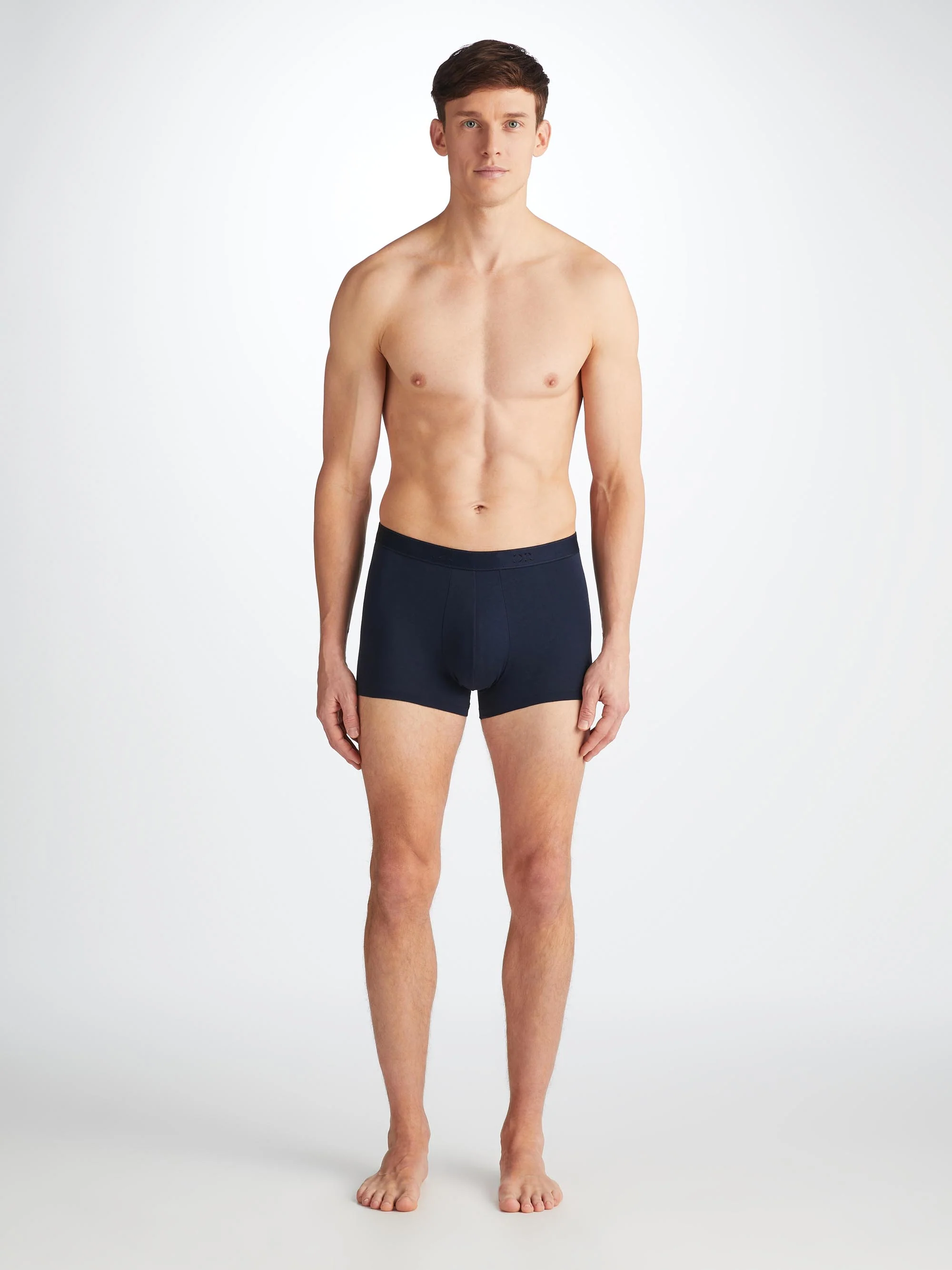 Men's Boxer Briefs Jack Pima Cotton Stretch Navy - Image 3