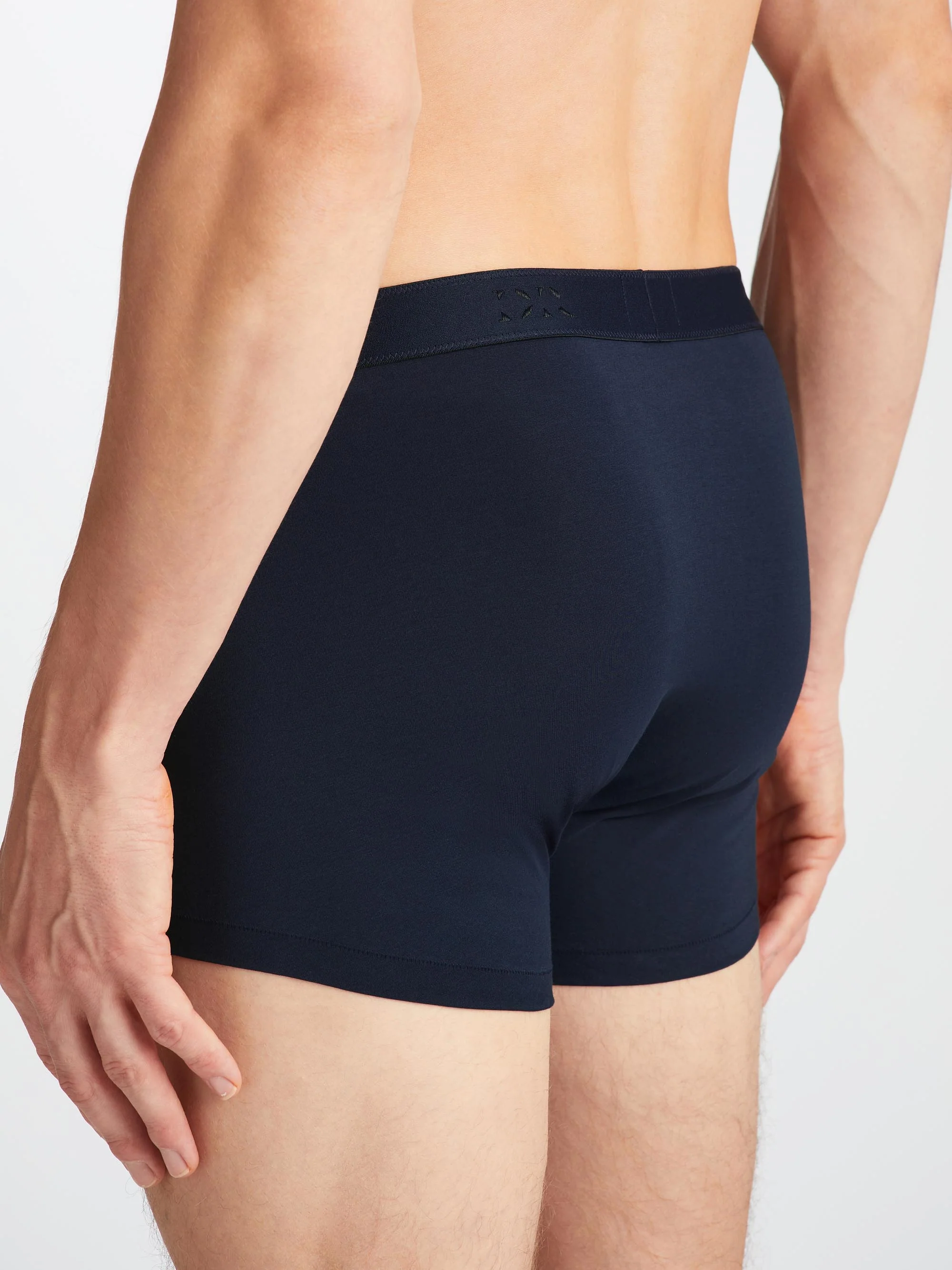 Men's Boxer Briefs Jack Pima Cotton Stretch Navy - Image 5