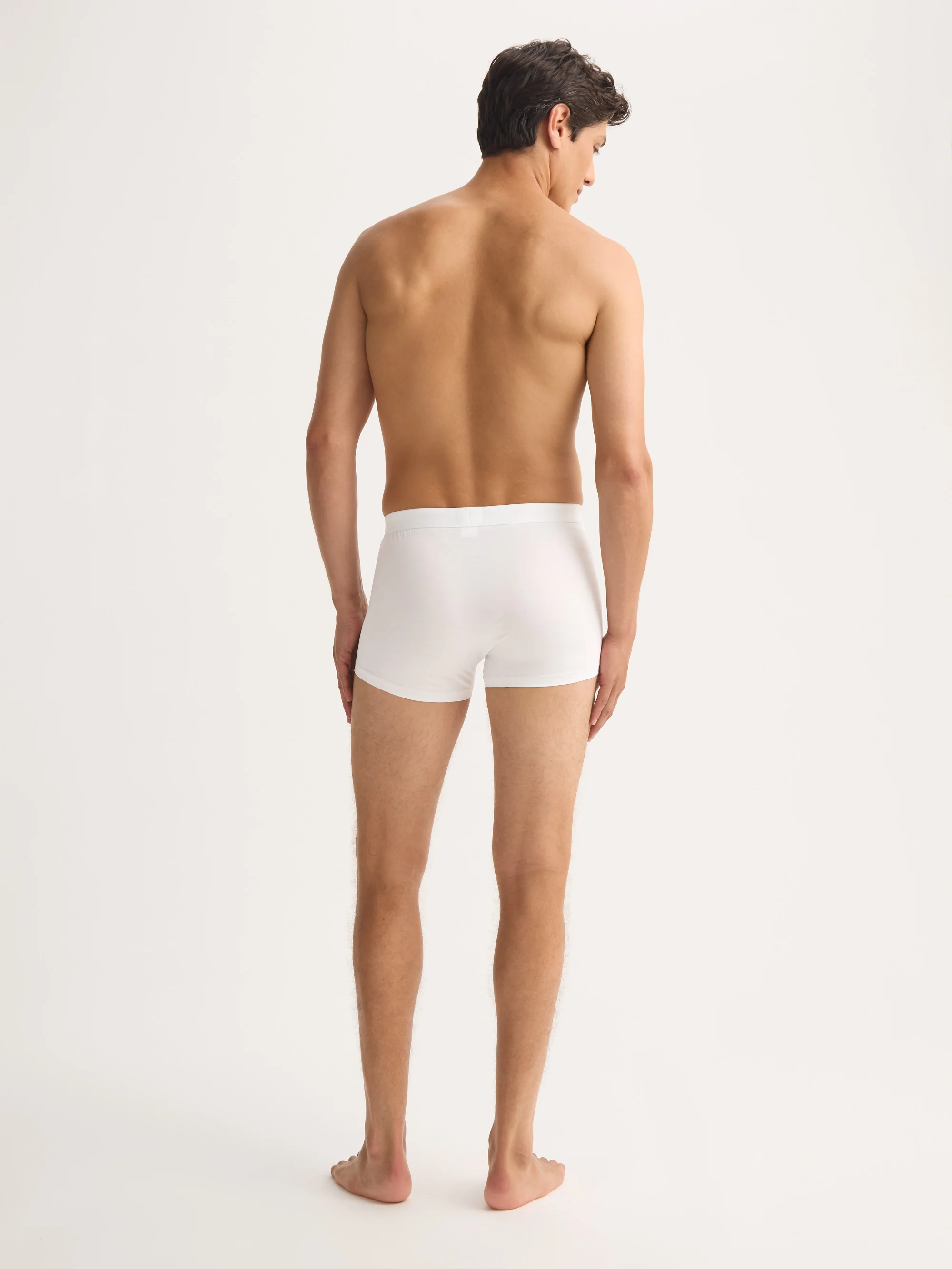Men's Boxer Briefs Jack Pima Cotton Stretch White - Image 4