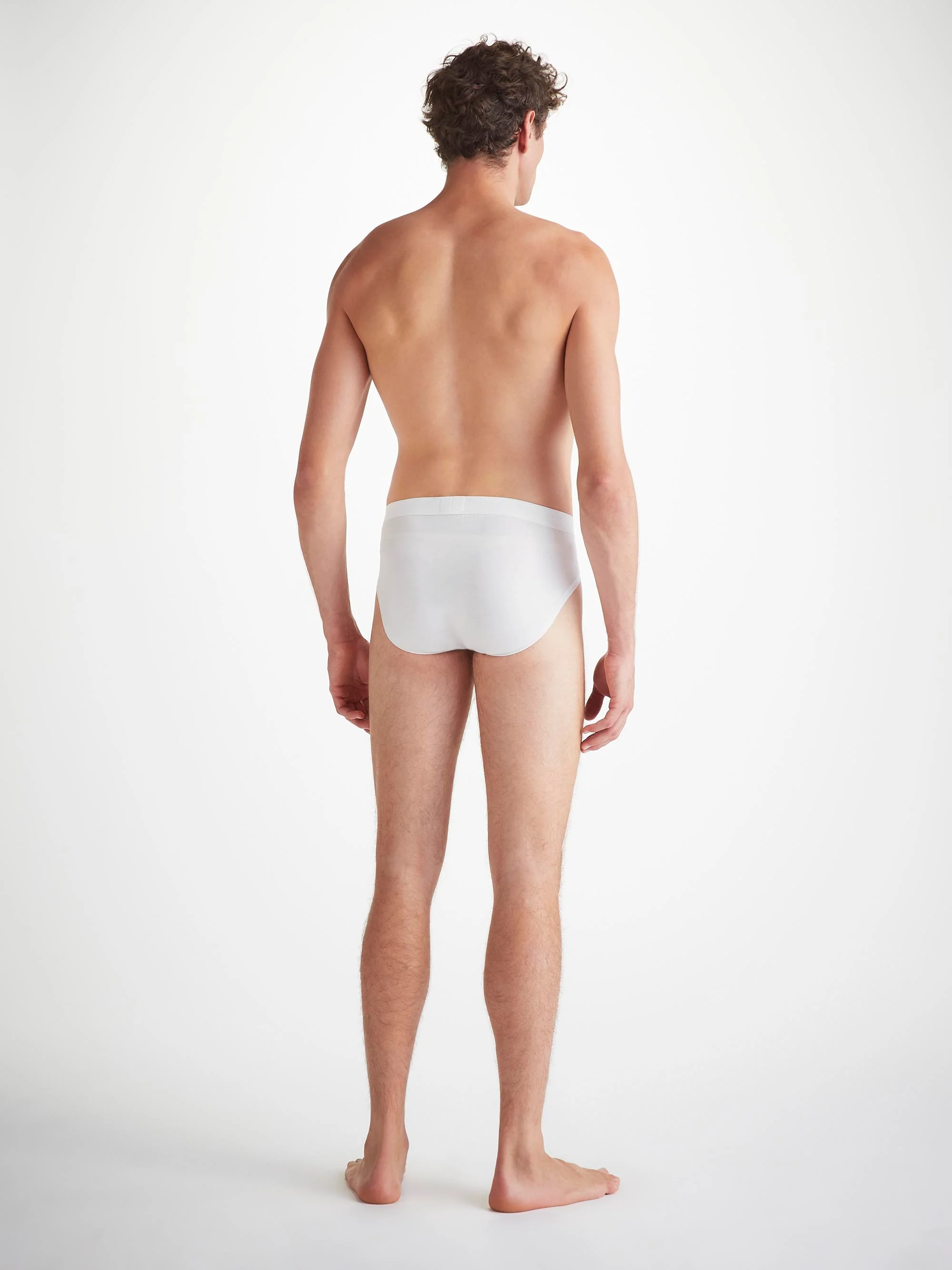 Men's Briefs Jack Pima Cotton Stretch White - Image 3