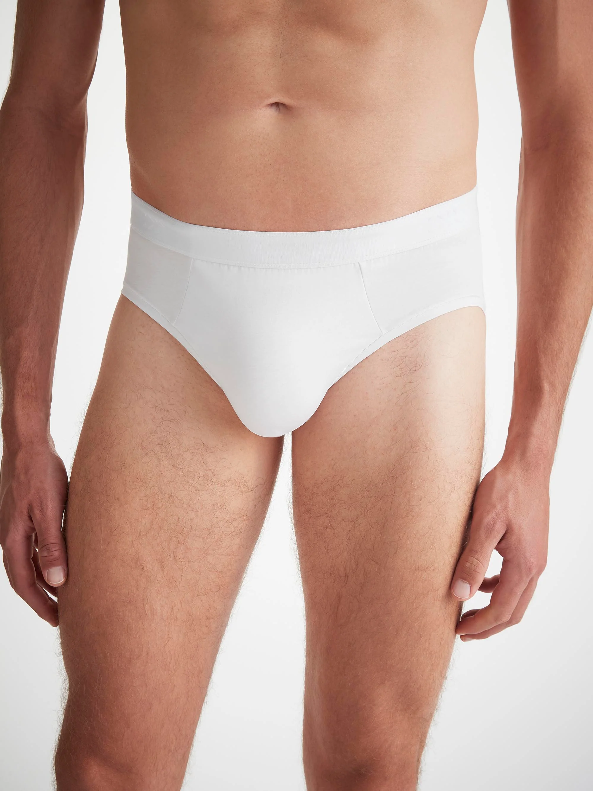 Men's Briefs Jack Pima Cotton Stretch White - Image 5