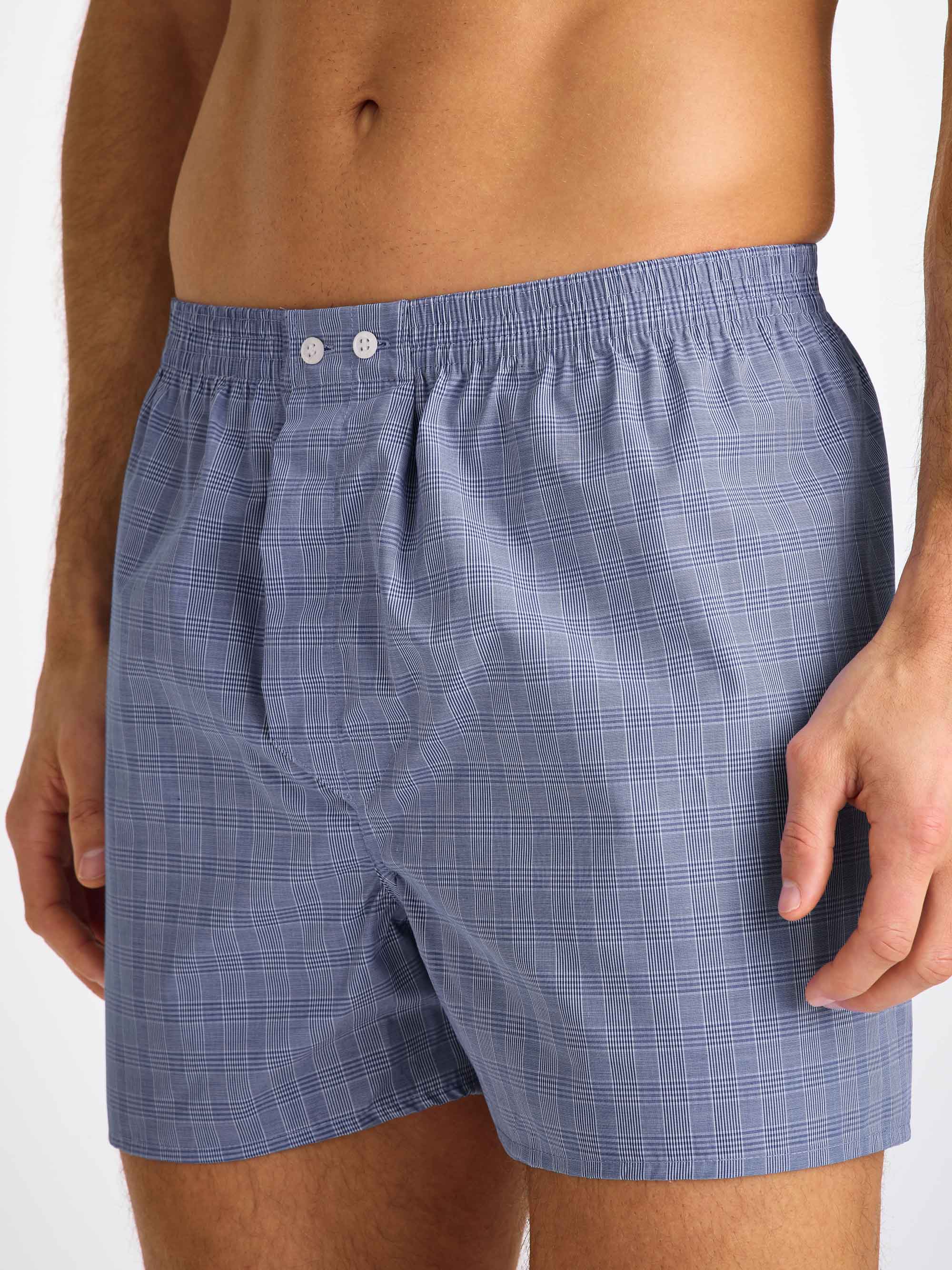 Men's Classic Fit Boxers Felsted 3 Cotton Blue - Image 3
