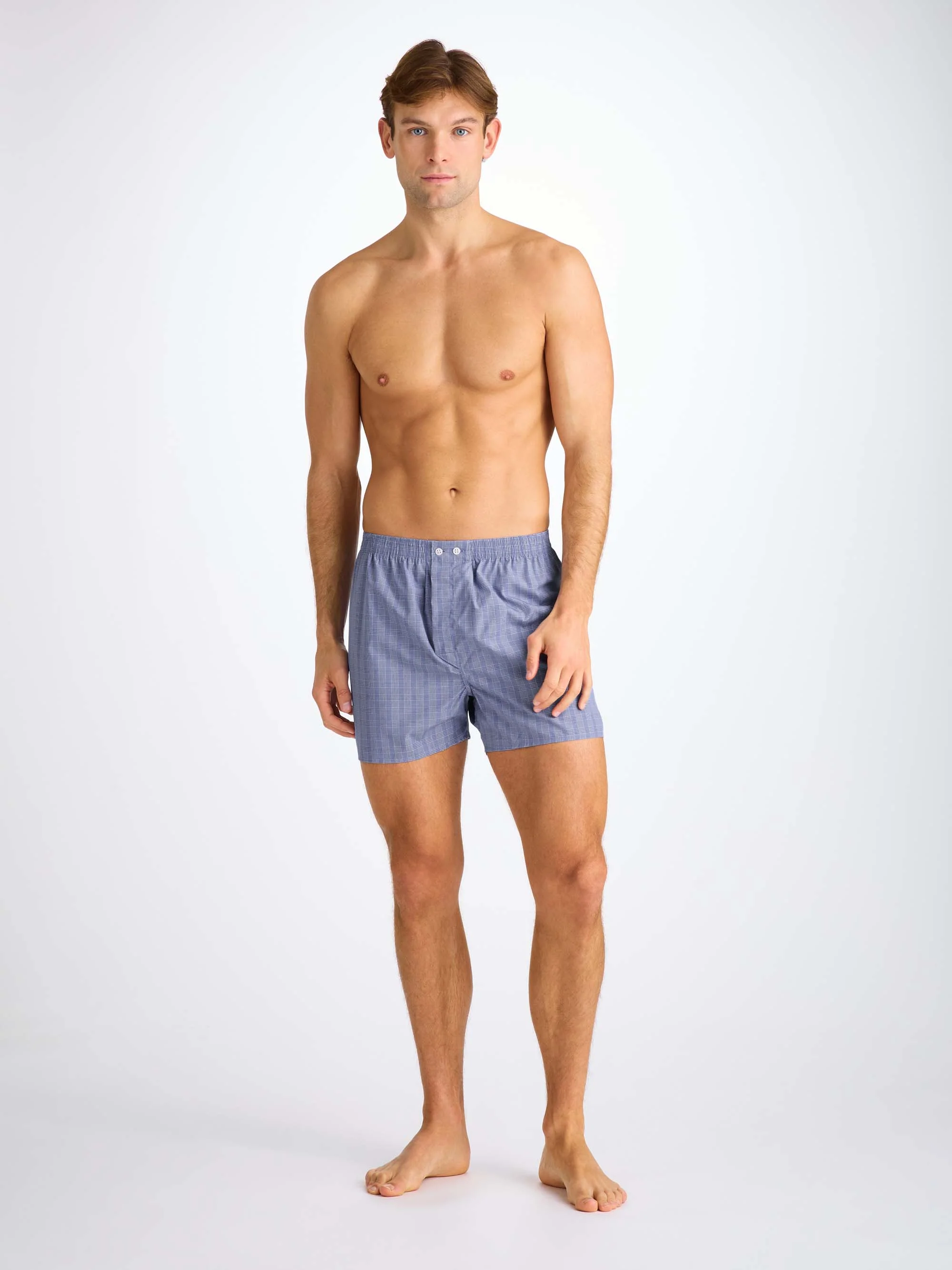 Men's Classic Fit Boxers Felsted 3 Cotton Blue - Image 4