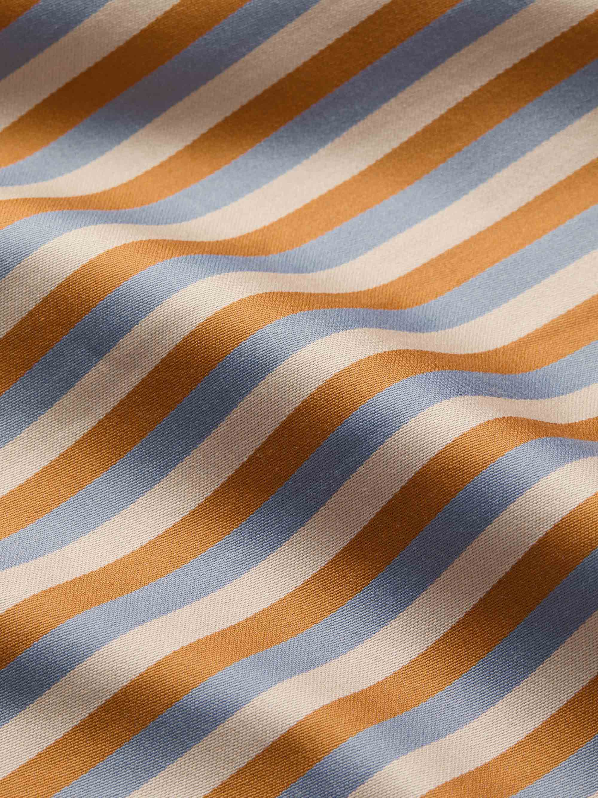 Men's Classic Fit Boxers Wellington Cotton Brown and Blue Multicolour Stripe - Image 6
