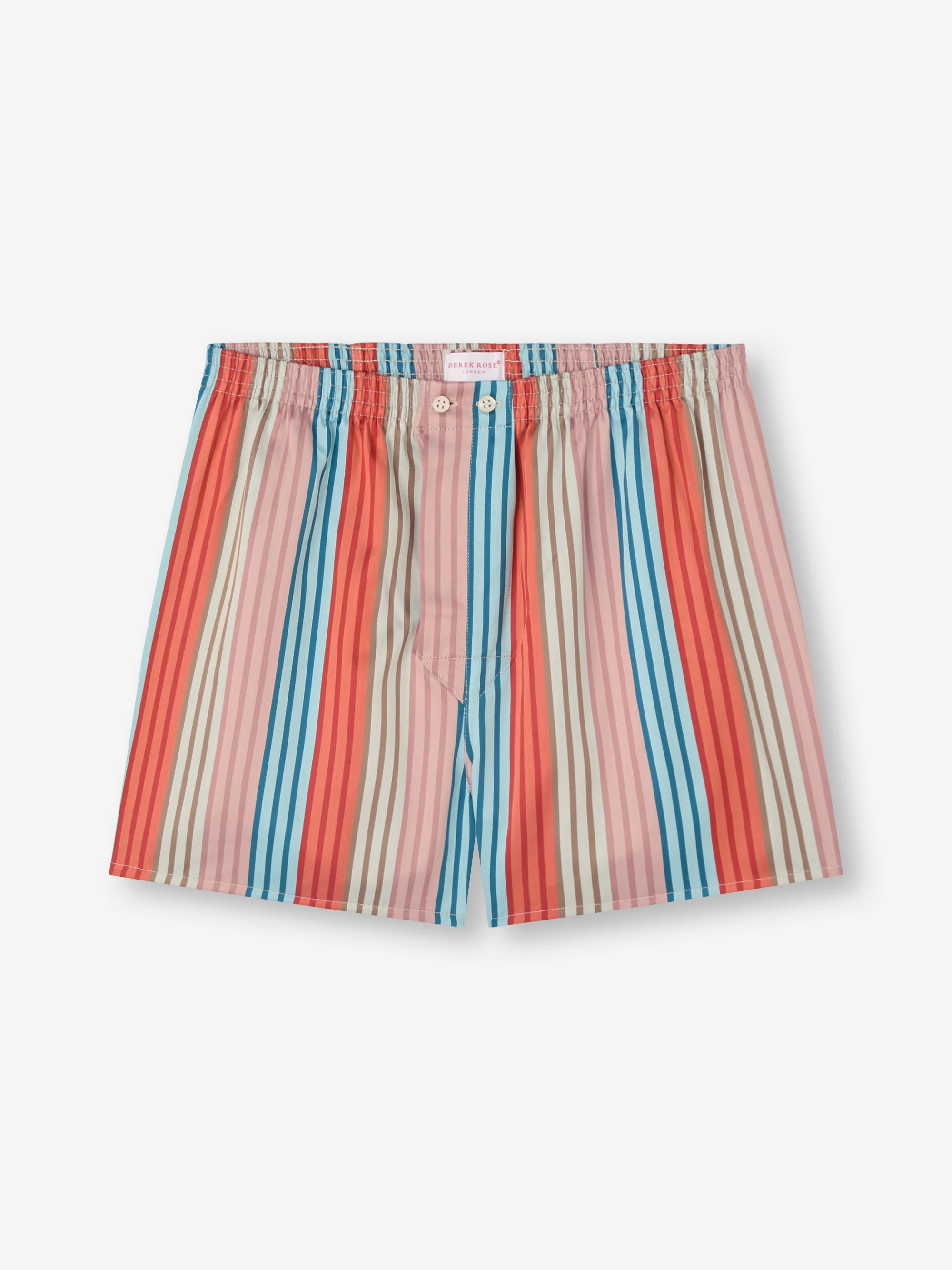 Men's Classic Fit Boxers Wellington Cotton Satin Multi Stripe - Image 5