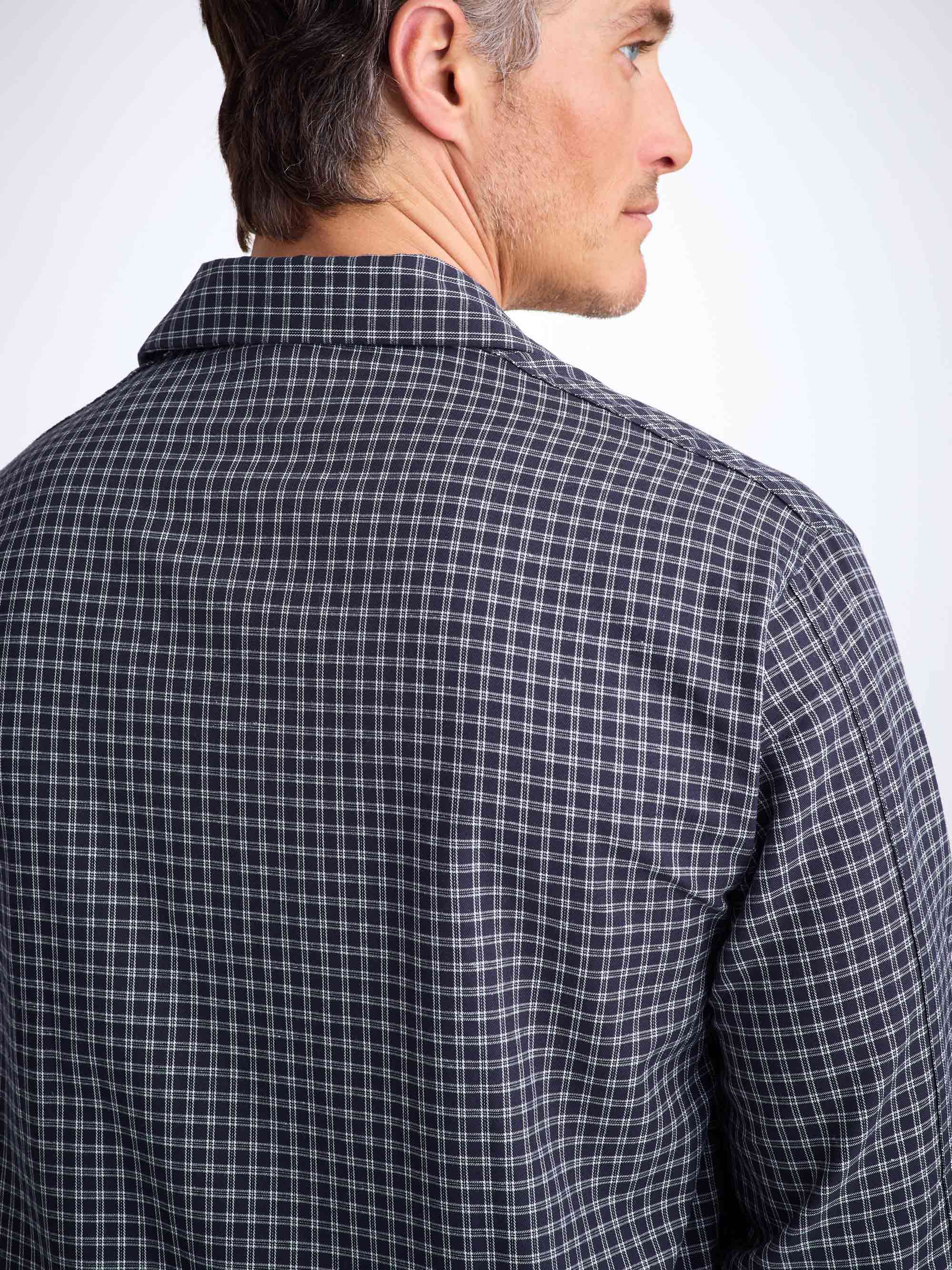 Men's Classic Fit Pyjamas Braemar 32 Brushed Cotton Navy - Image 5