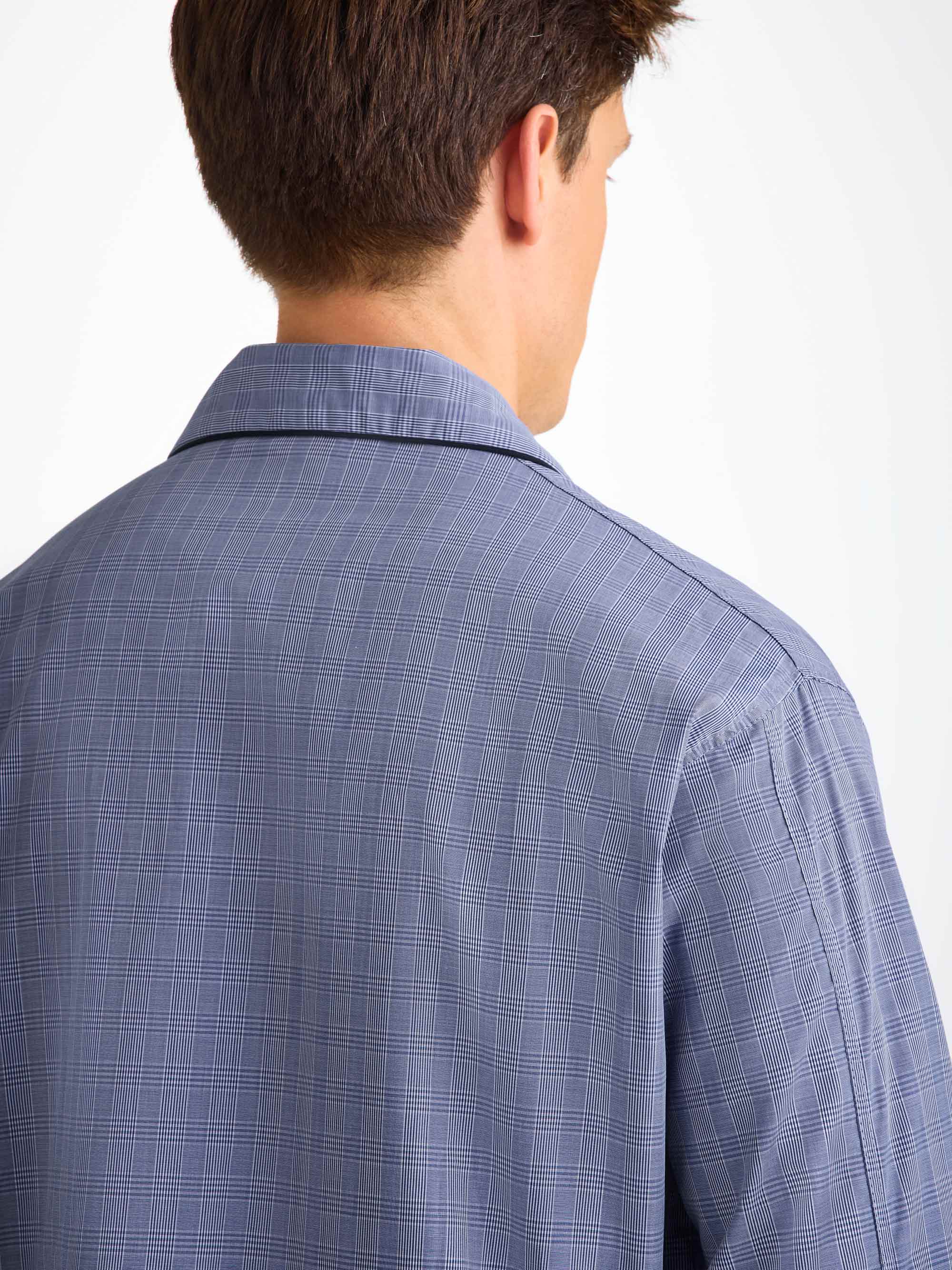 Men's Classic Fit Pyjamas Felsted 3 Cotton Blue - Image 4