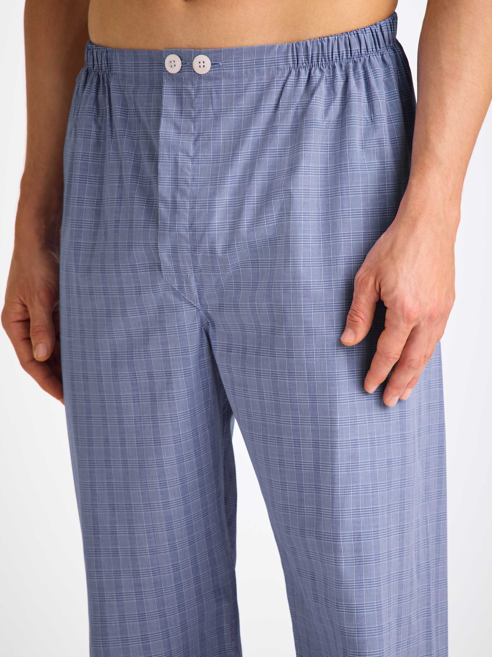 Men's Classic Fit Pyjamas Felsted 3 Cotton Blue - Image 5