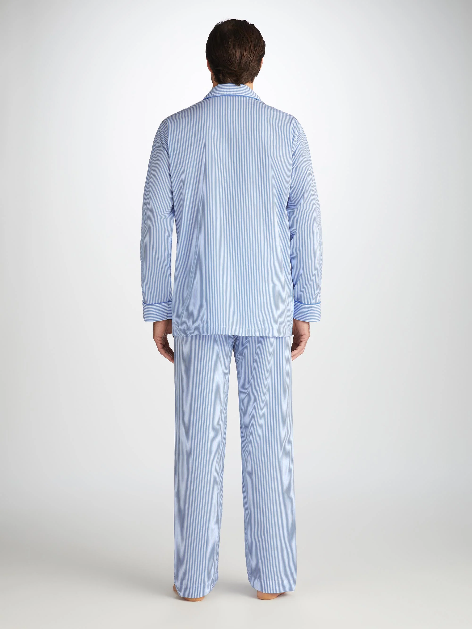 Men's Classic Fit Pyjamas James Cotton Blue - Image 3