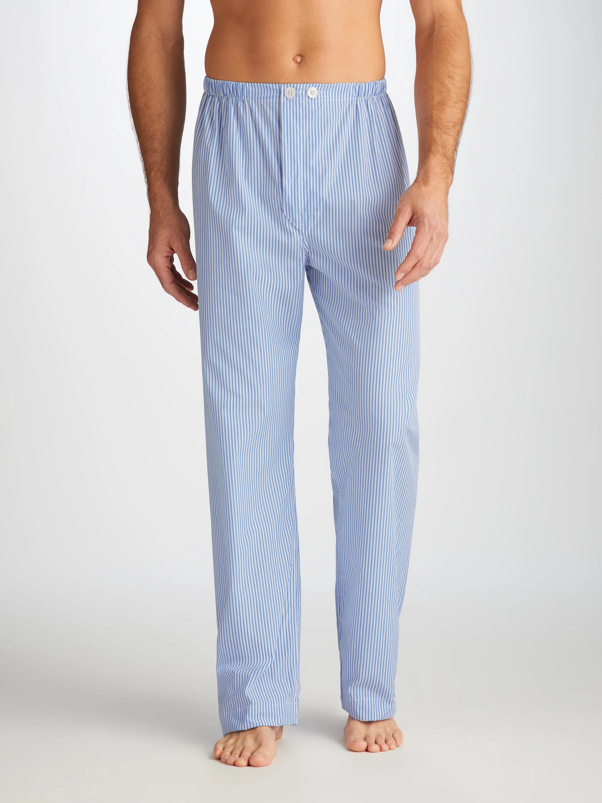 Men's Classic Fit Pyjamas James Cotton Blue - Image 4