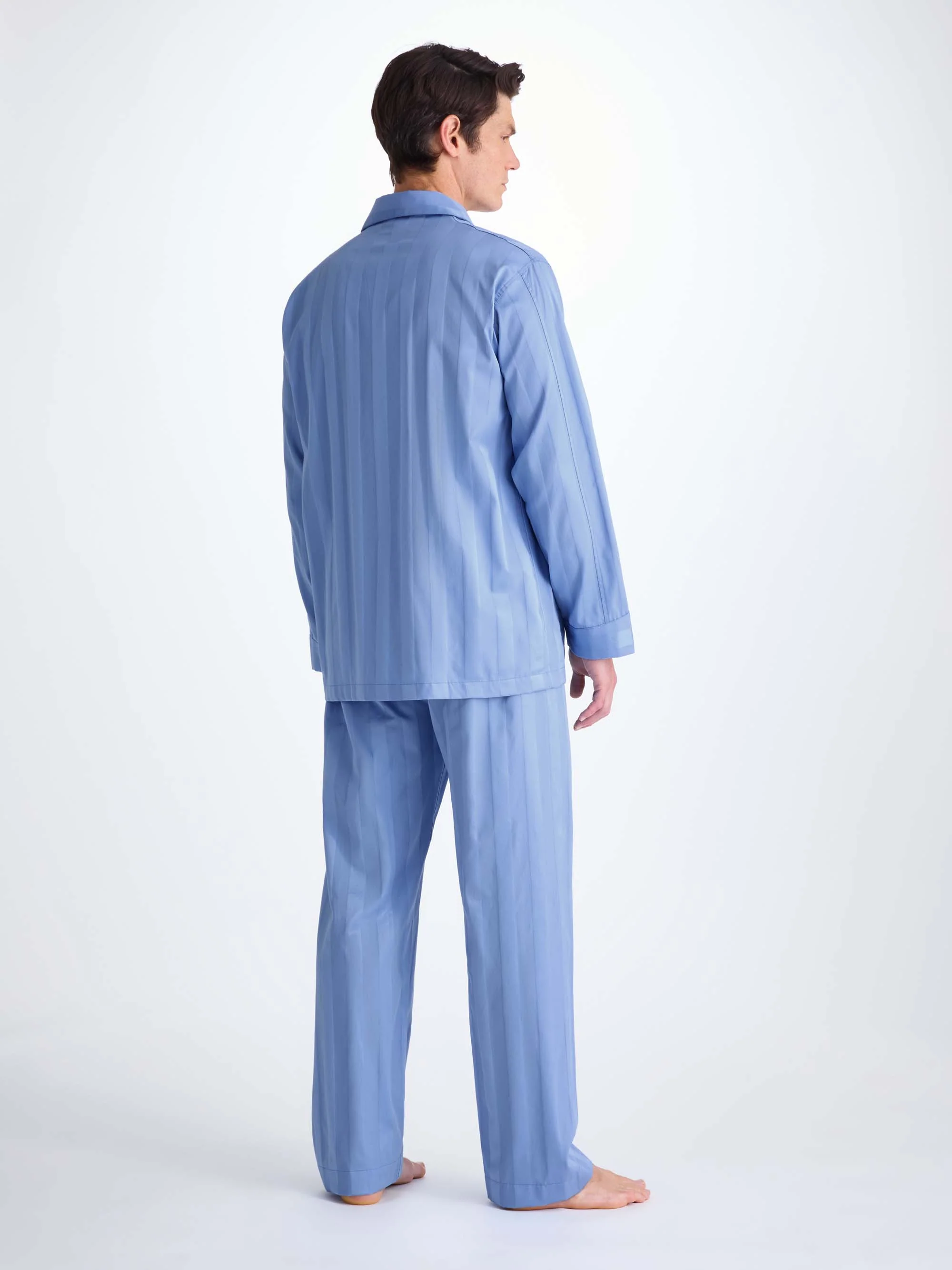 Men's Classic Fit Pyjamas Lingfield Cotton French - Image 4