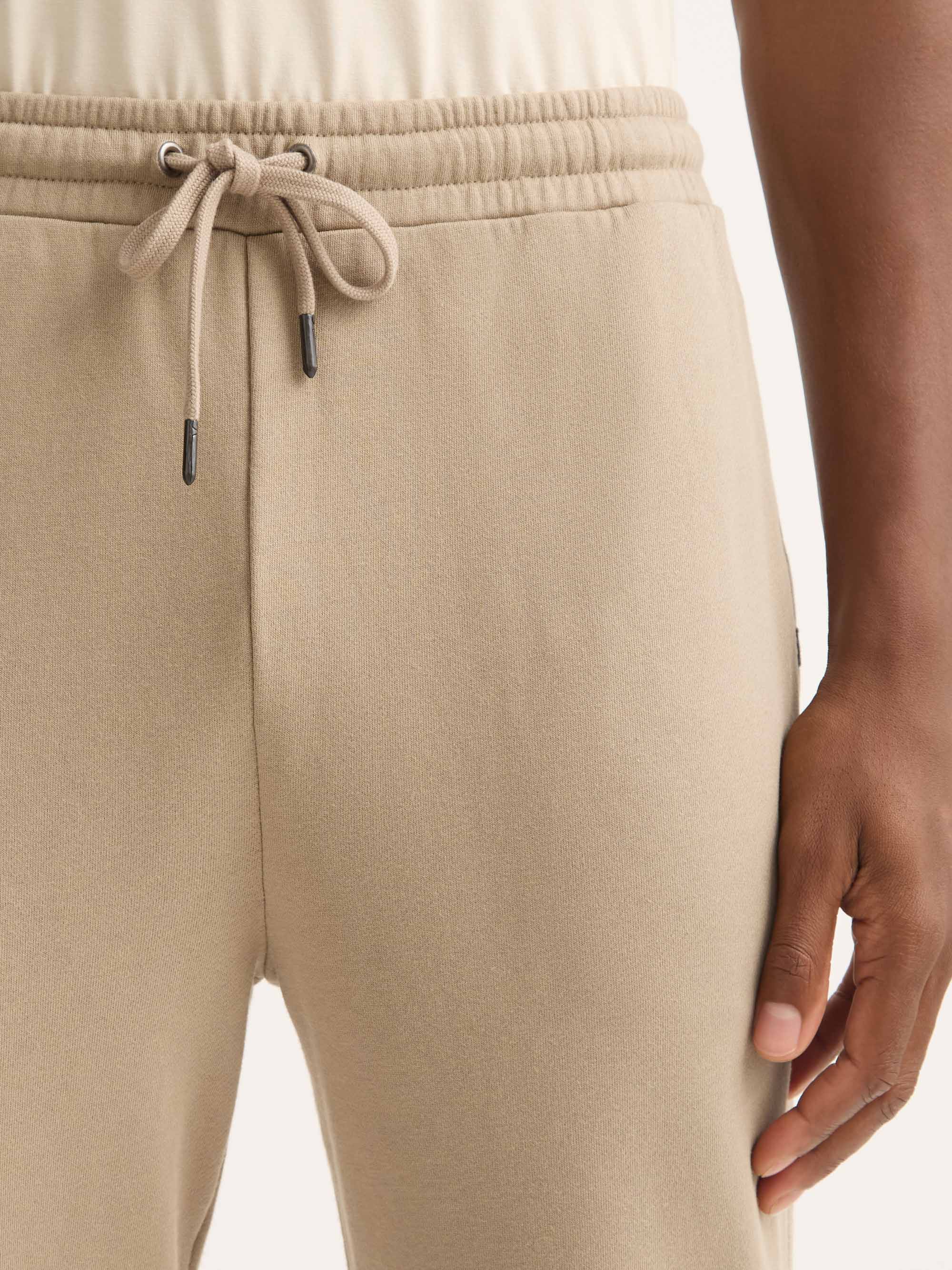Men's Sweatpants Quinn Cotton Modal Taupe - Image 5