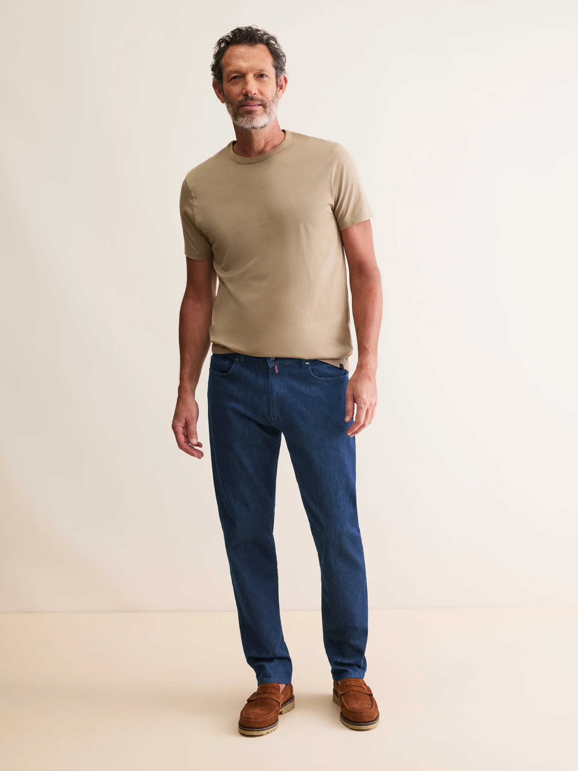 Men's Denim Jeans Soft Wash Mid Blue - Image 4