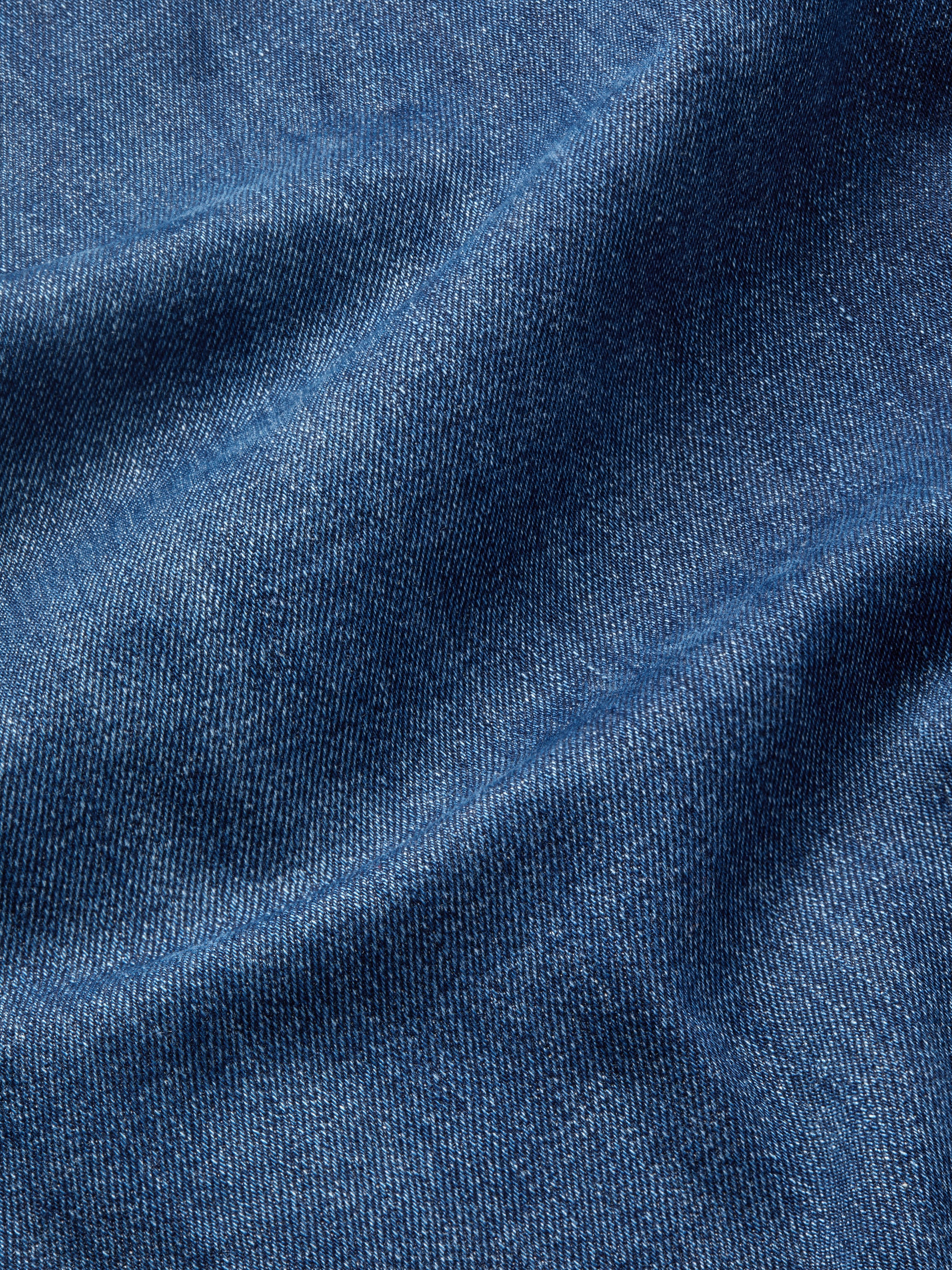 Men's Denim Jeans Soft Wash Mid Blue - Image 7