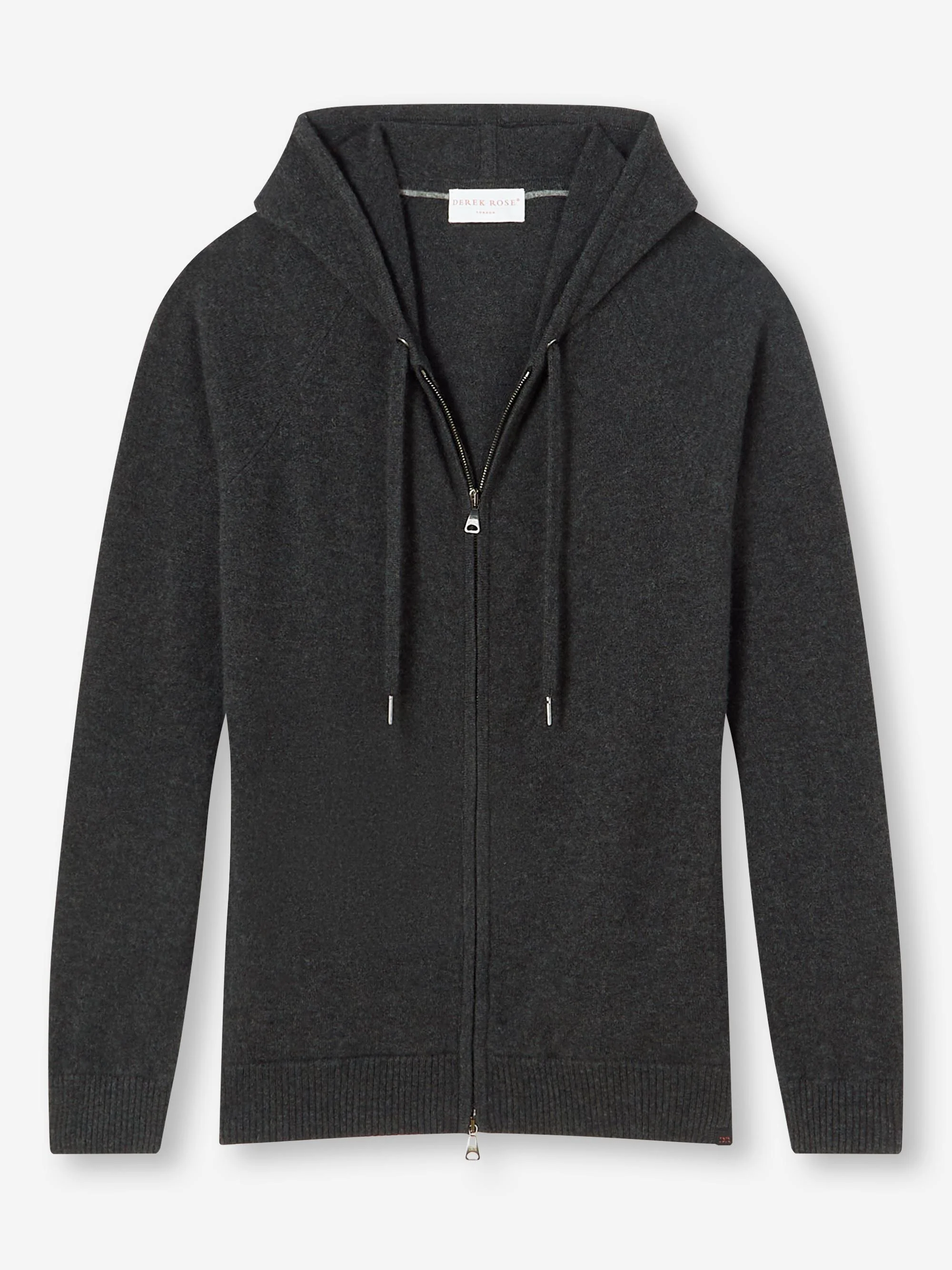 Men's Finley Cashmere Hoodie and Track Pants Charcoal Set - Image 4