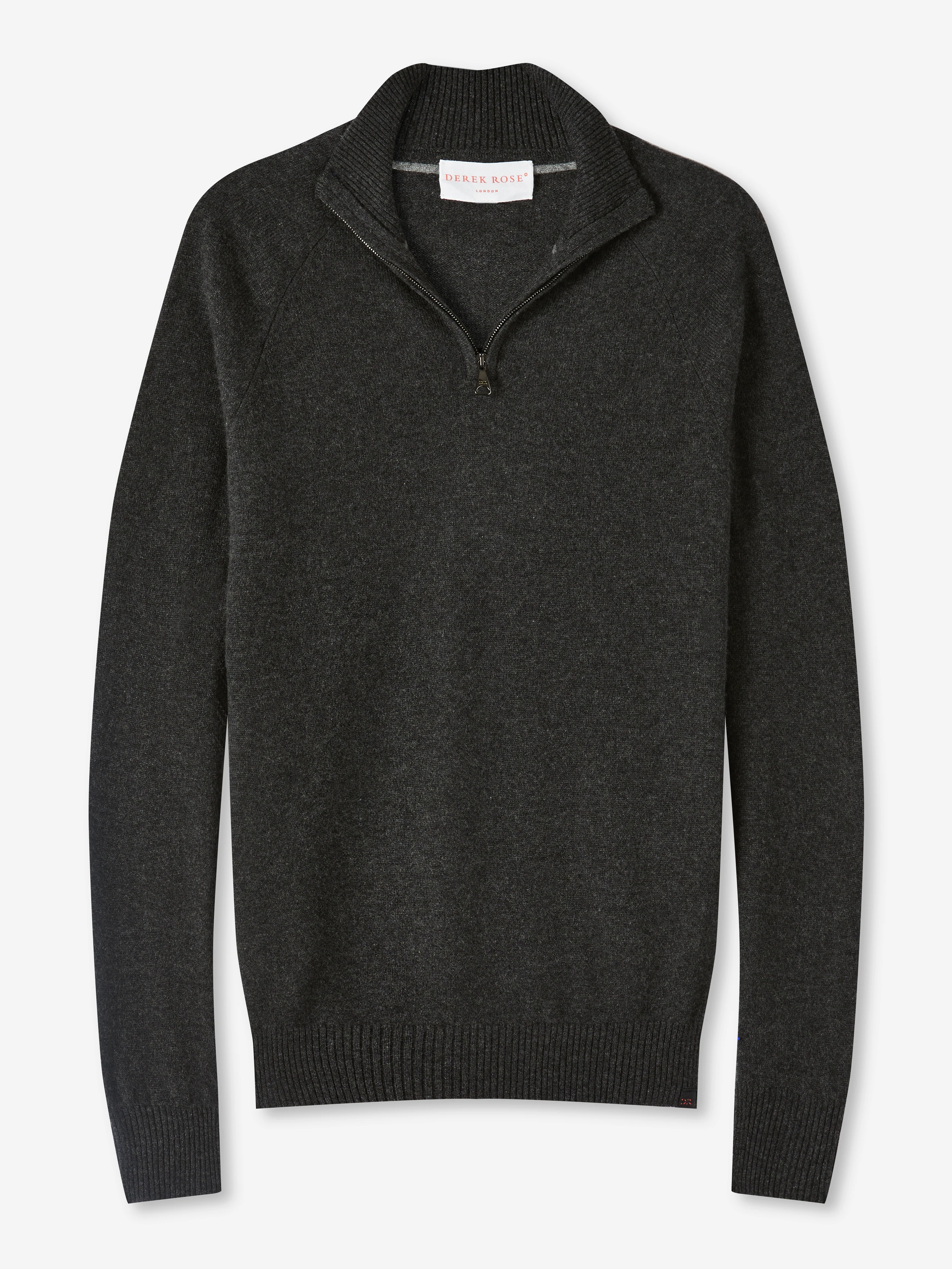 Men's Finley Half-Zip Cashmere Charcoal Set - Image 4